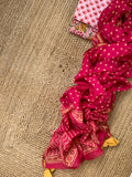 Handcrafted Cotton Chanderi Dupatta Suit