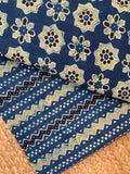 Natural Dyes Handblock Ajrakh Cotton Kurta Bottom Set