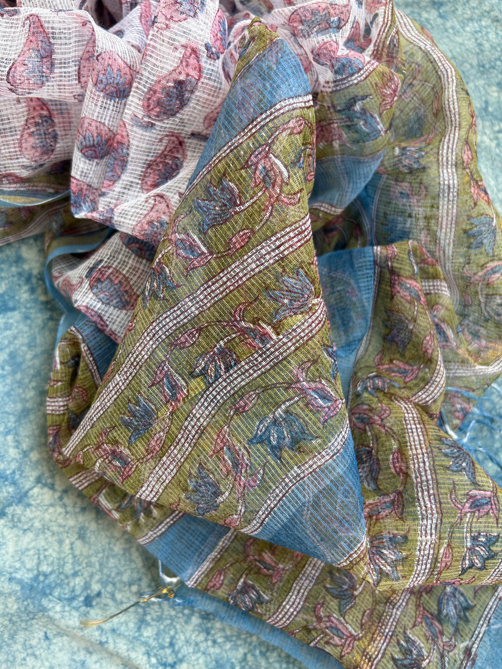 Handcrafted Cotton Kota Dupatta Suit
