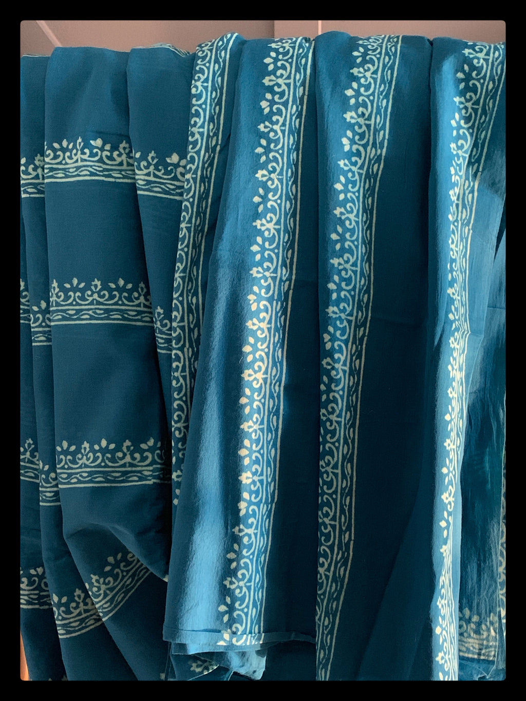 Handblock Printed Cotton Saree