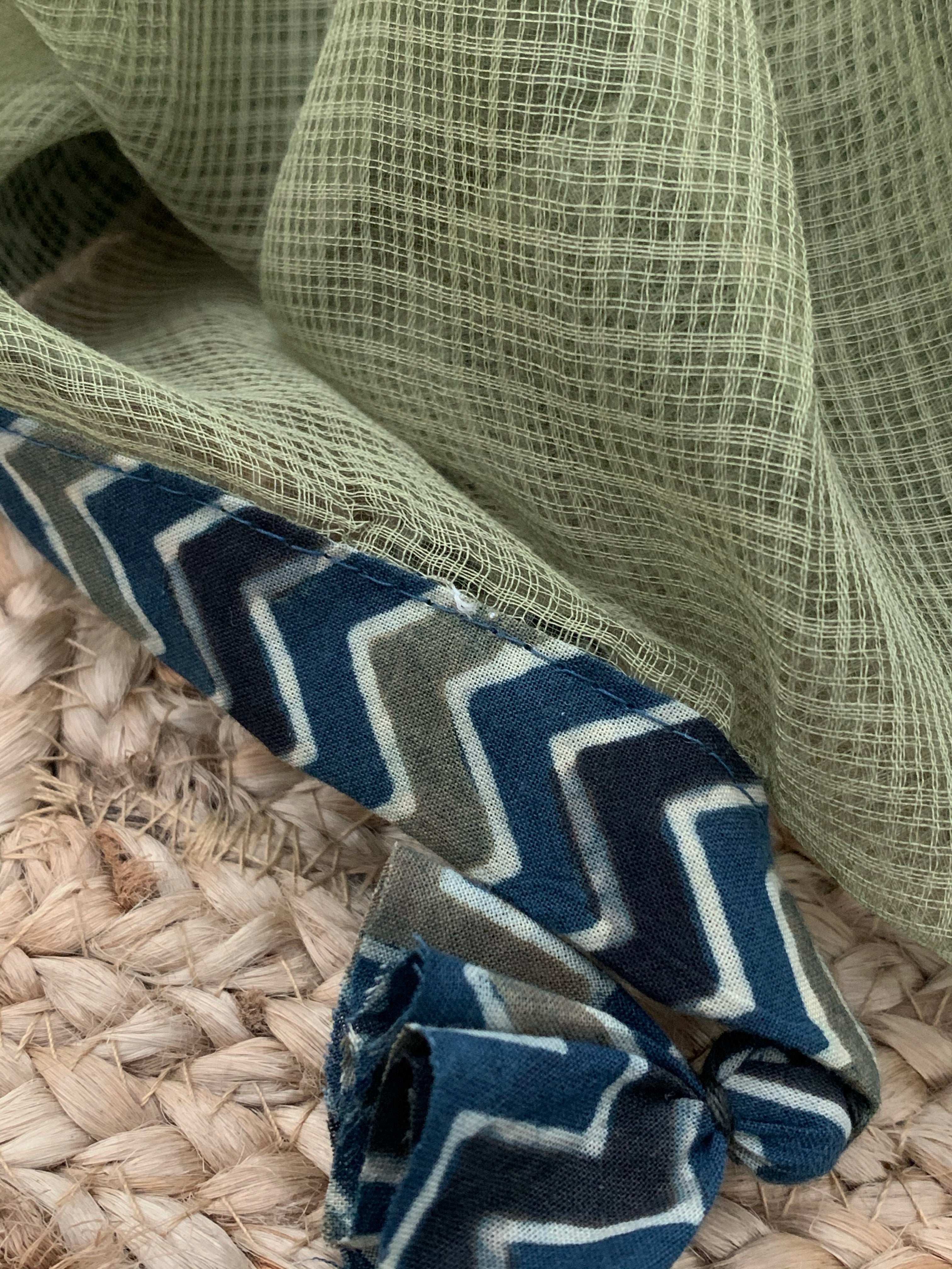 Handblock Ajrakh Cotton Kota Suit