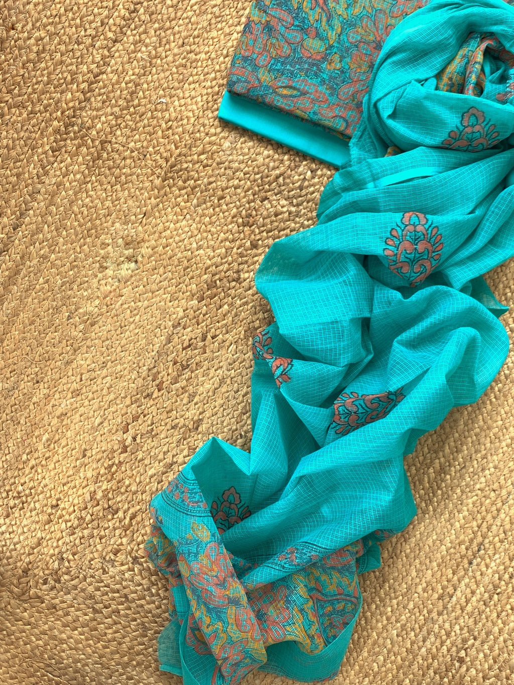 Handblock Kota Cotton Suit