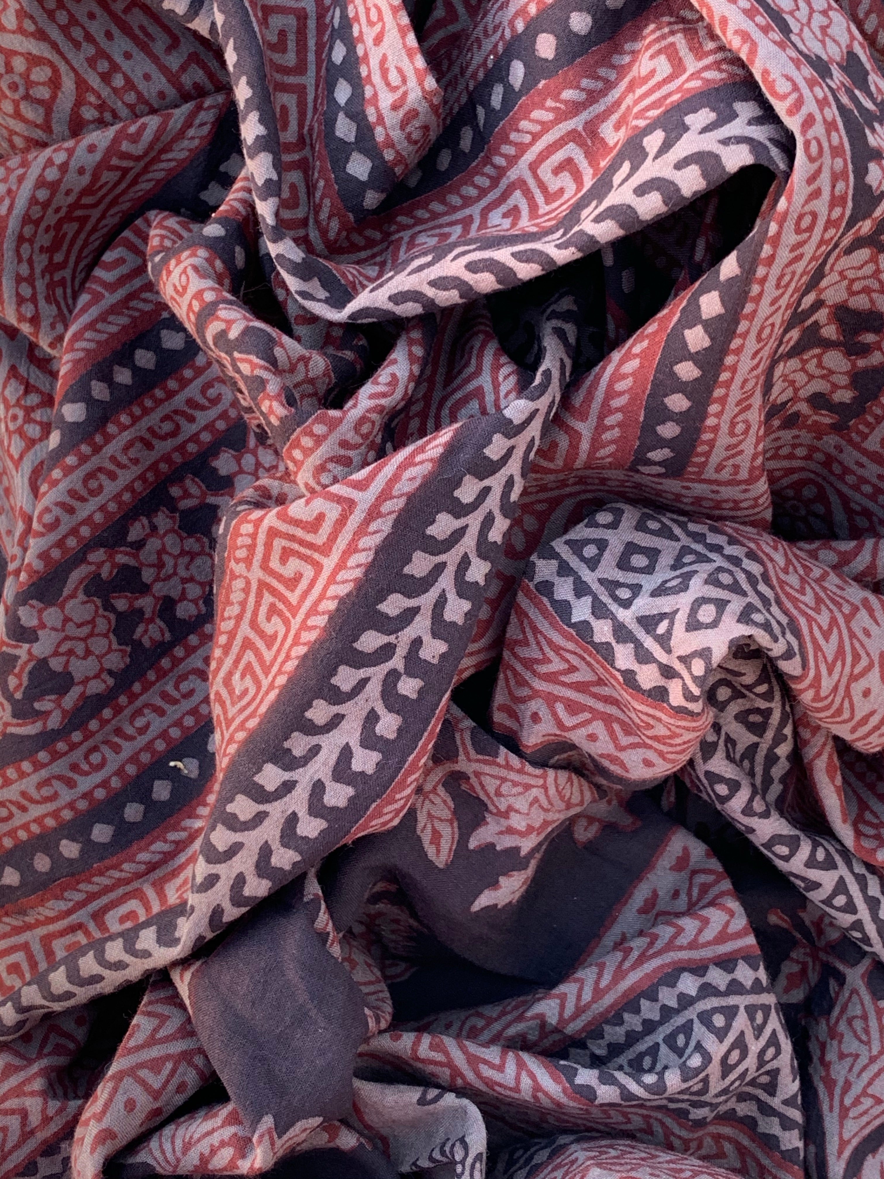 Natural Dyed Bagh Handblock Cotton Suit