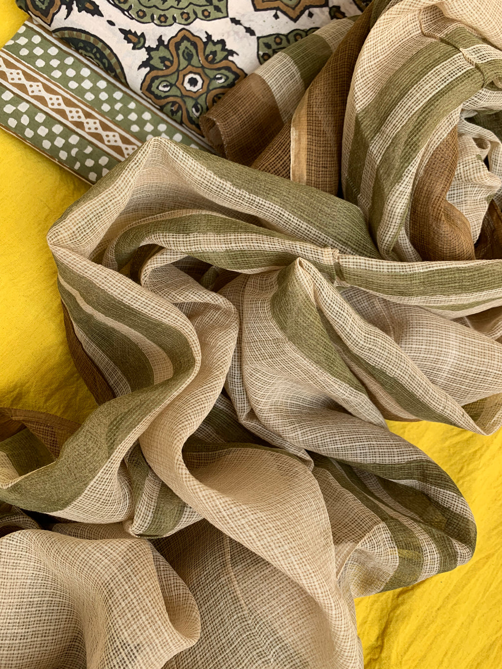 Handcrafted Cotton Kota Dupatta Suit