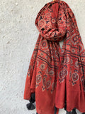 Handblock Ajrakh Dupatta
