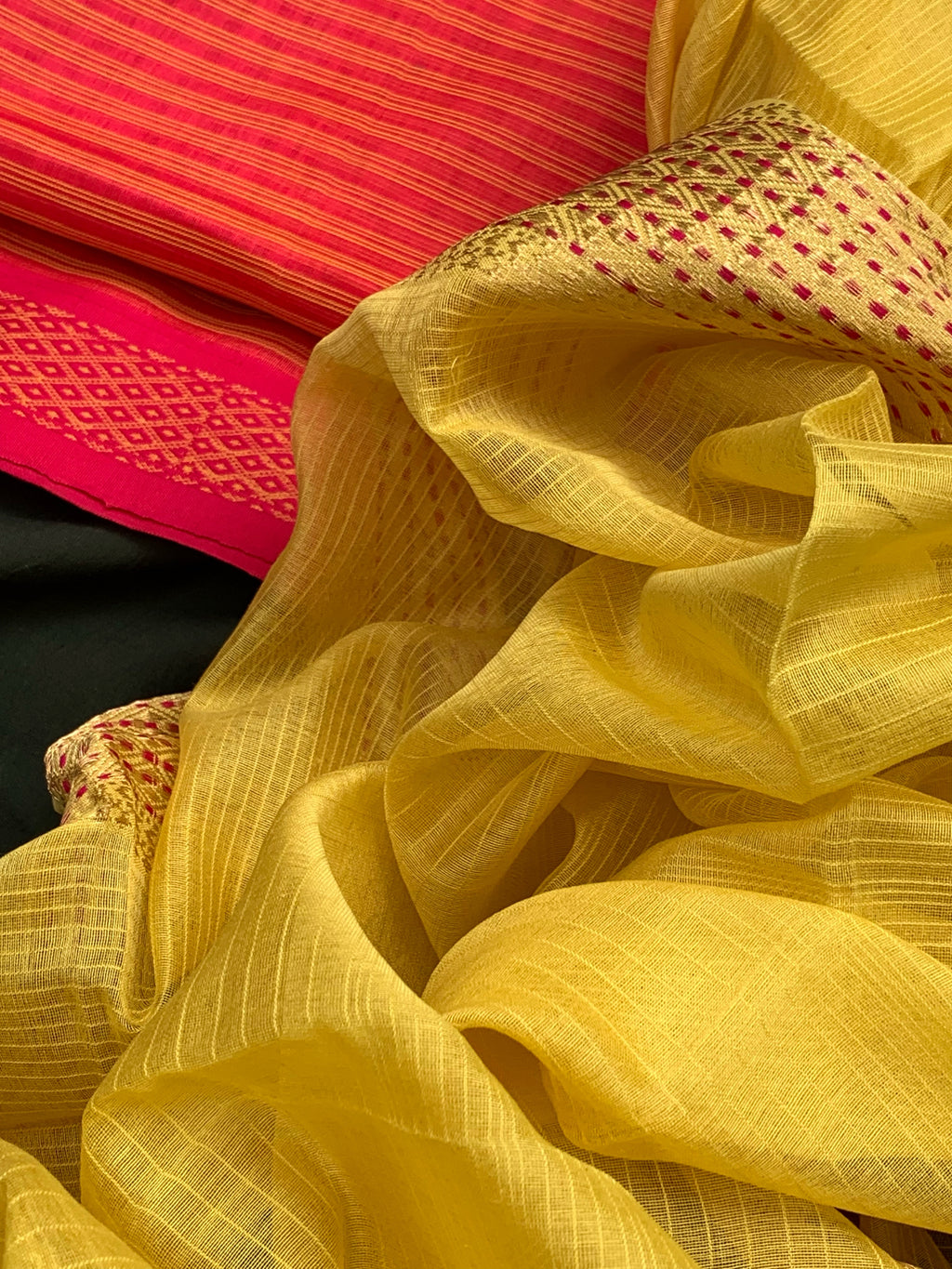 Handwoven Maheshwari Kurta dupatta set