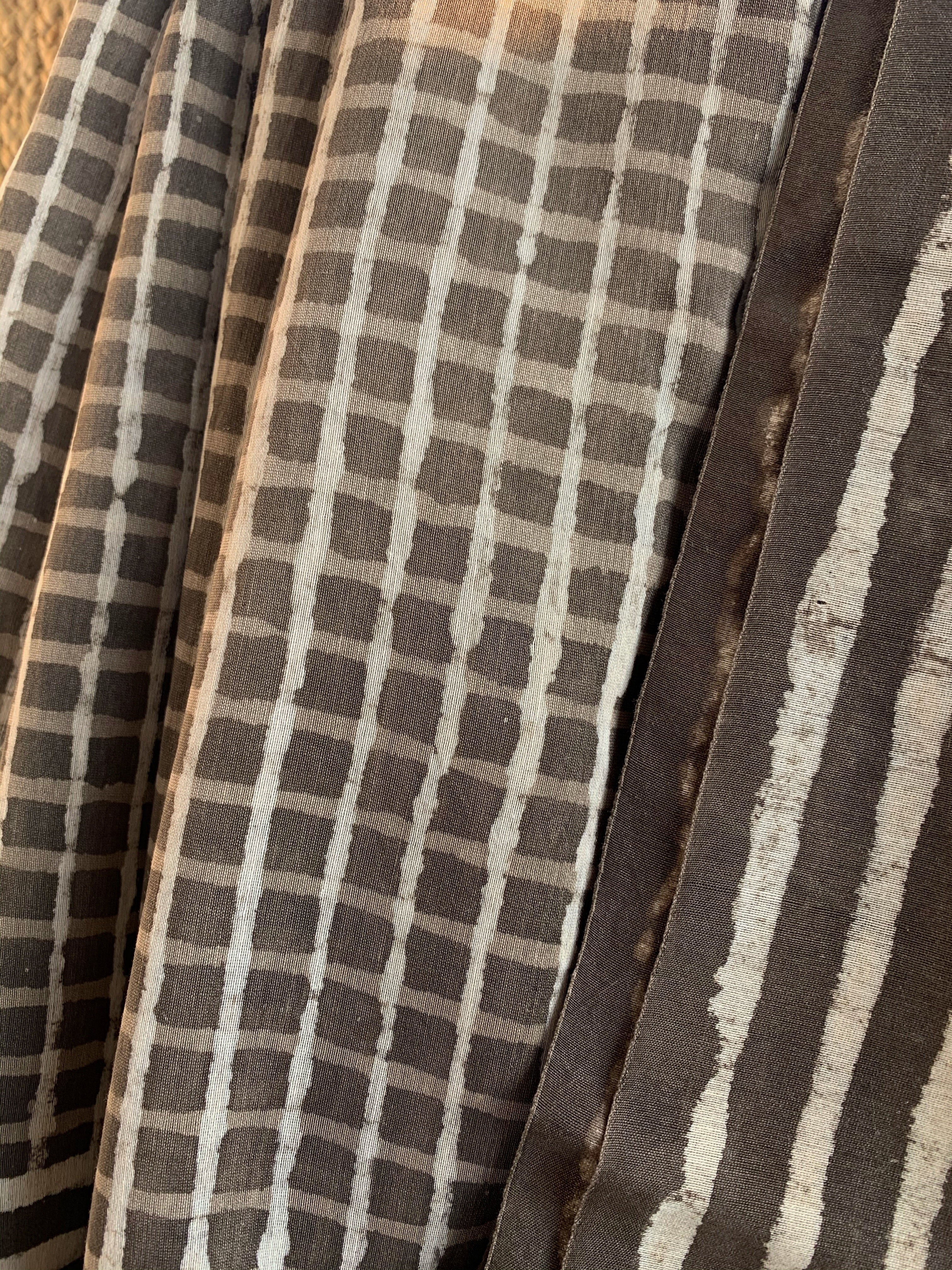 Handblock Printed Chanderi Saree
