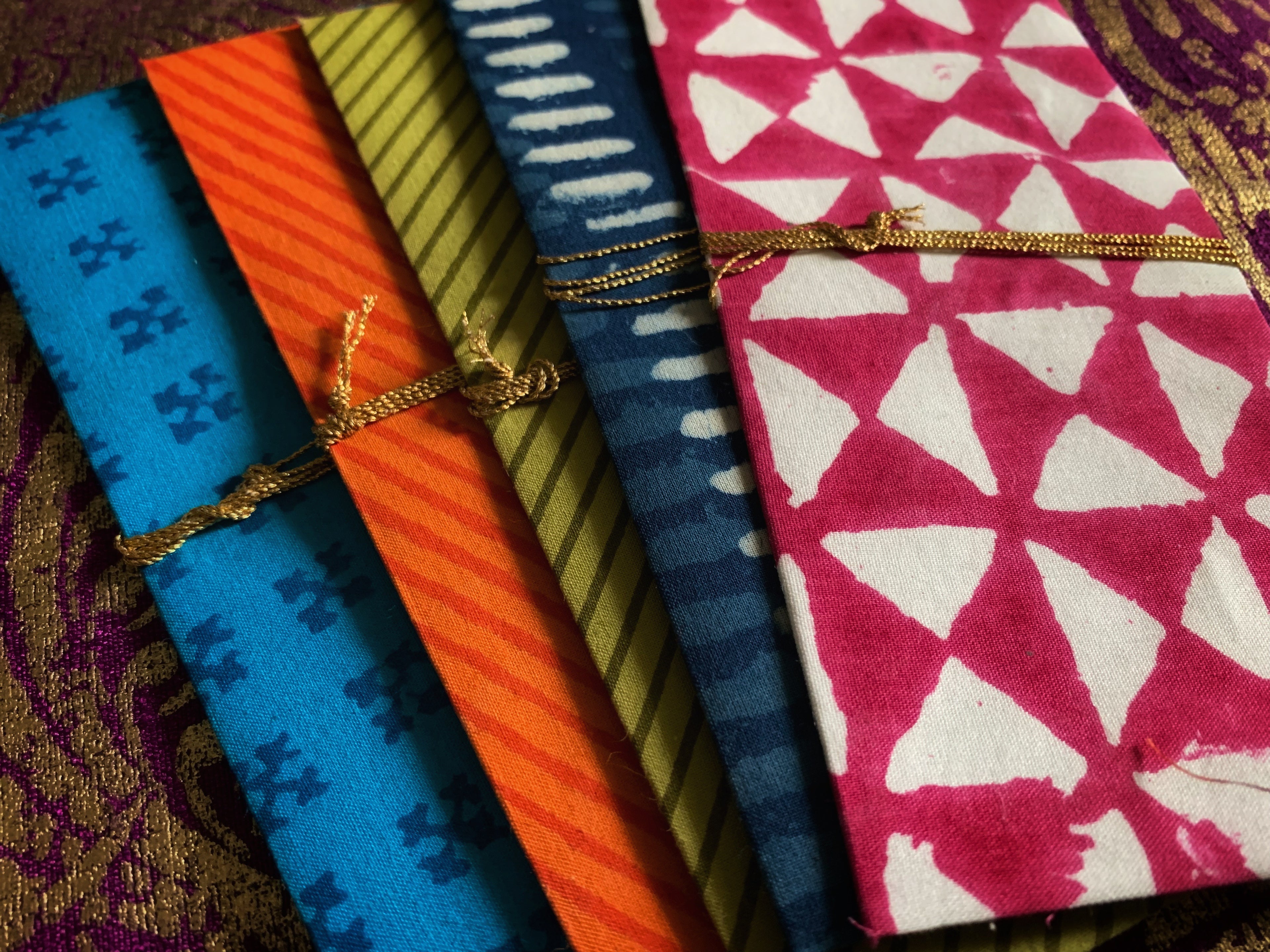Block Print Fabric Envelope (Set of 5)
