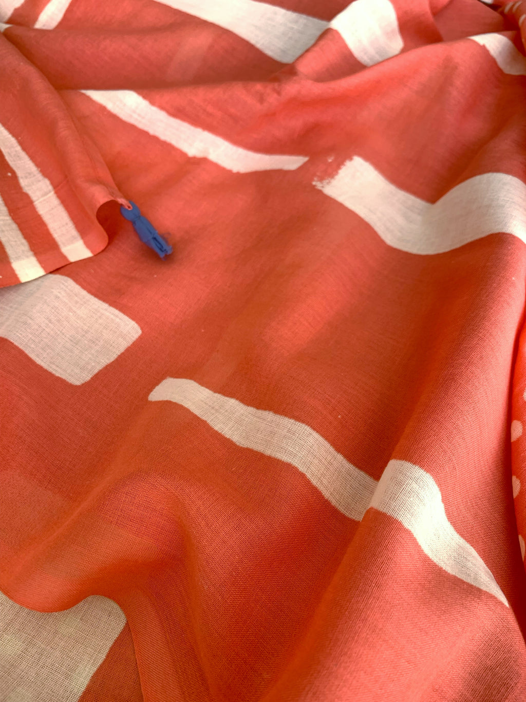 Handblock Printed Mul Cotton Saree