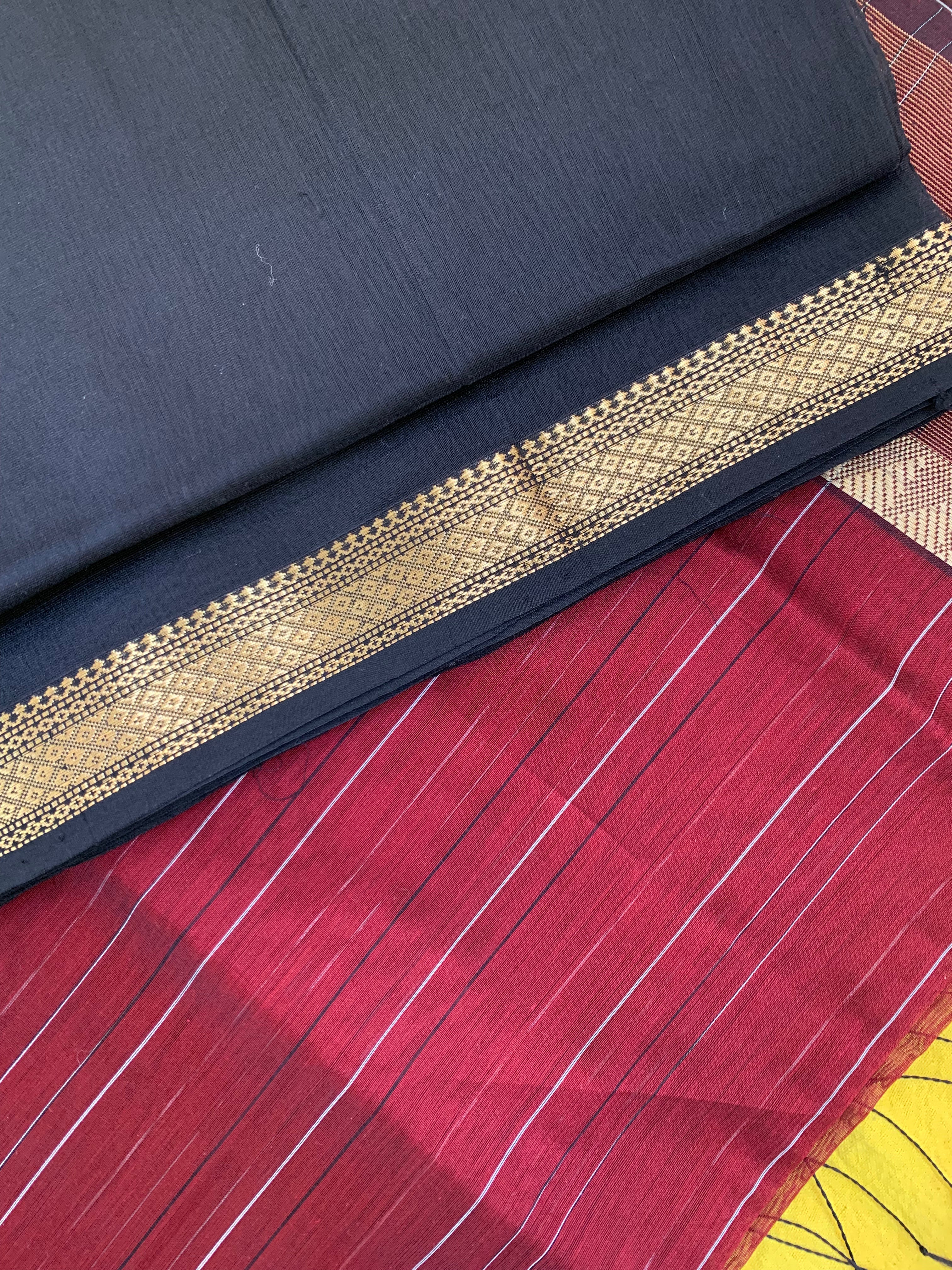 Handwoven Maheshwari Kurta dupatta set