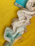 Handwoven Maheshwari Kurta dupatta set