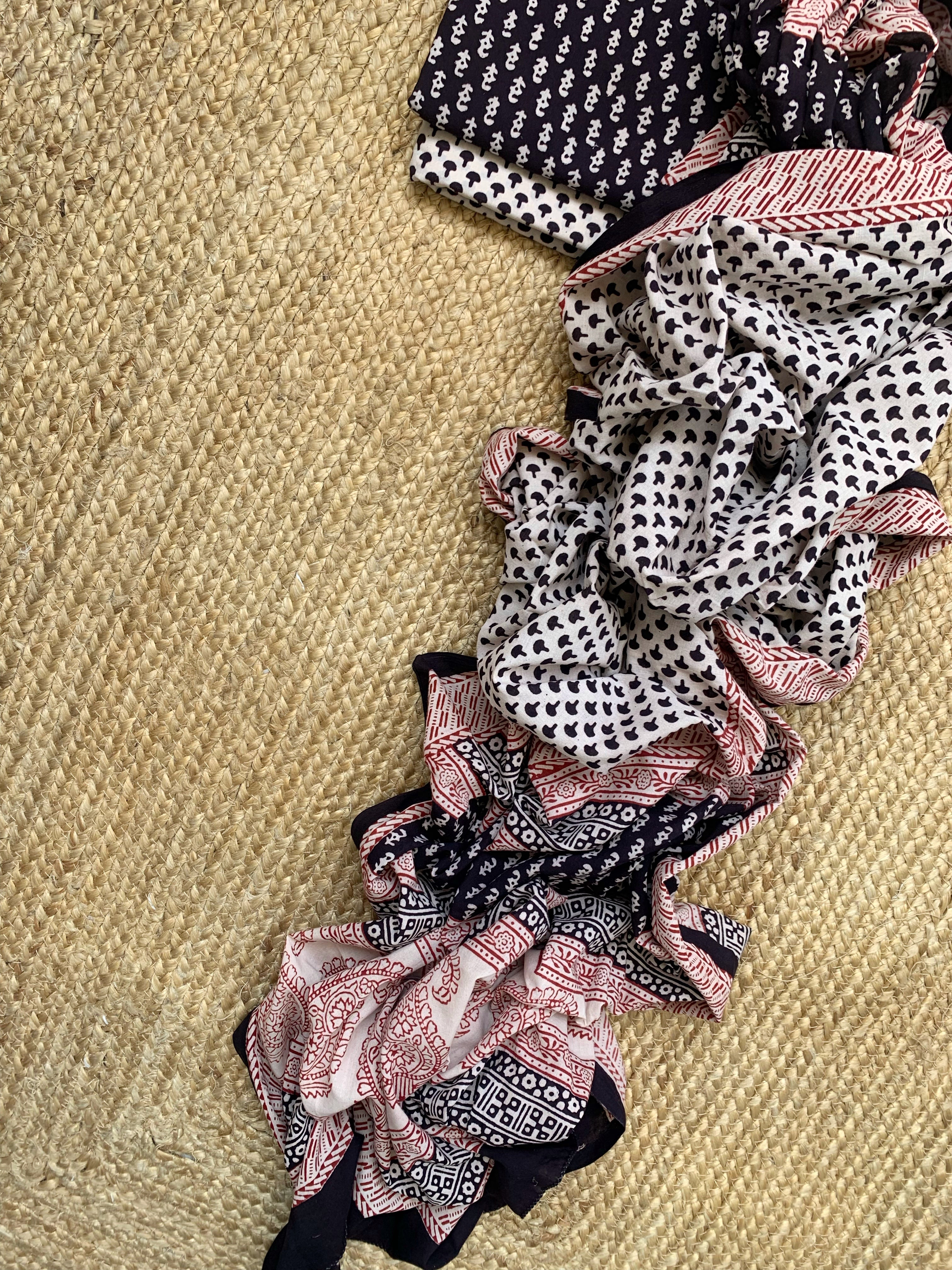 Natural Dyed Bagh Block Print Cotton Suit