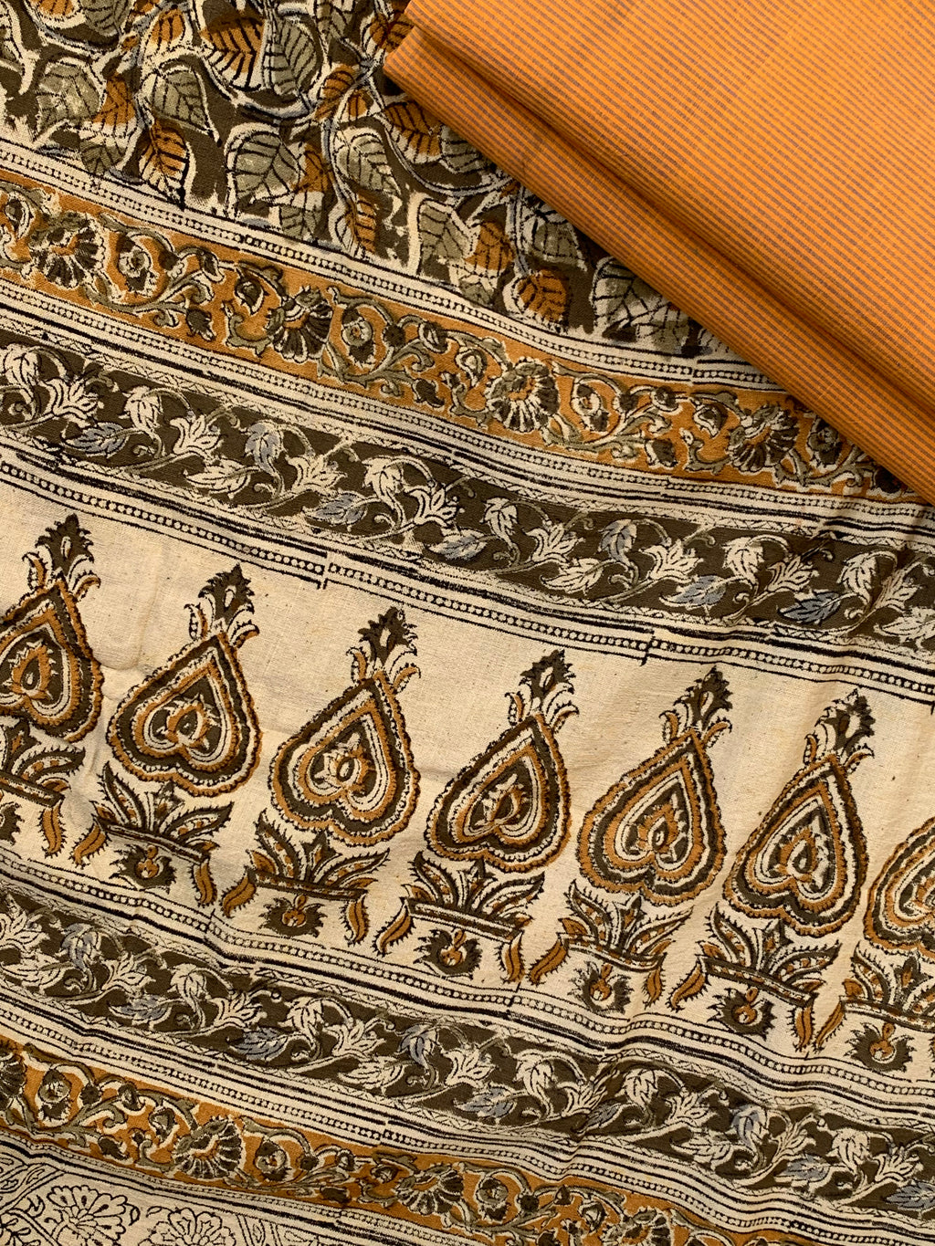 Handwoven Handcrafted Kalamkari Suit