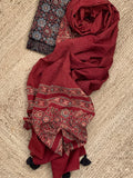 Handblock Ajrakh Suit