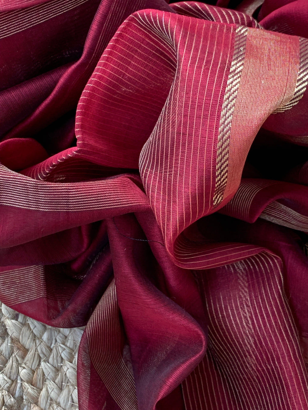 Handwoven Maheshwari Kurta dupatta set