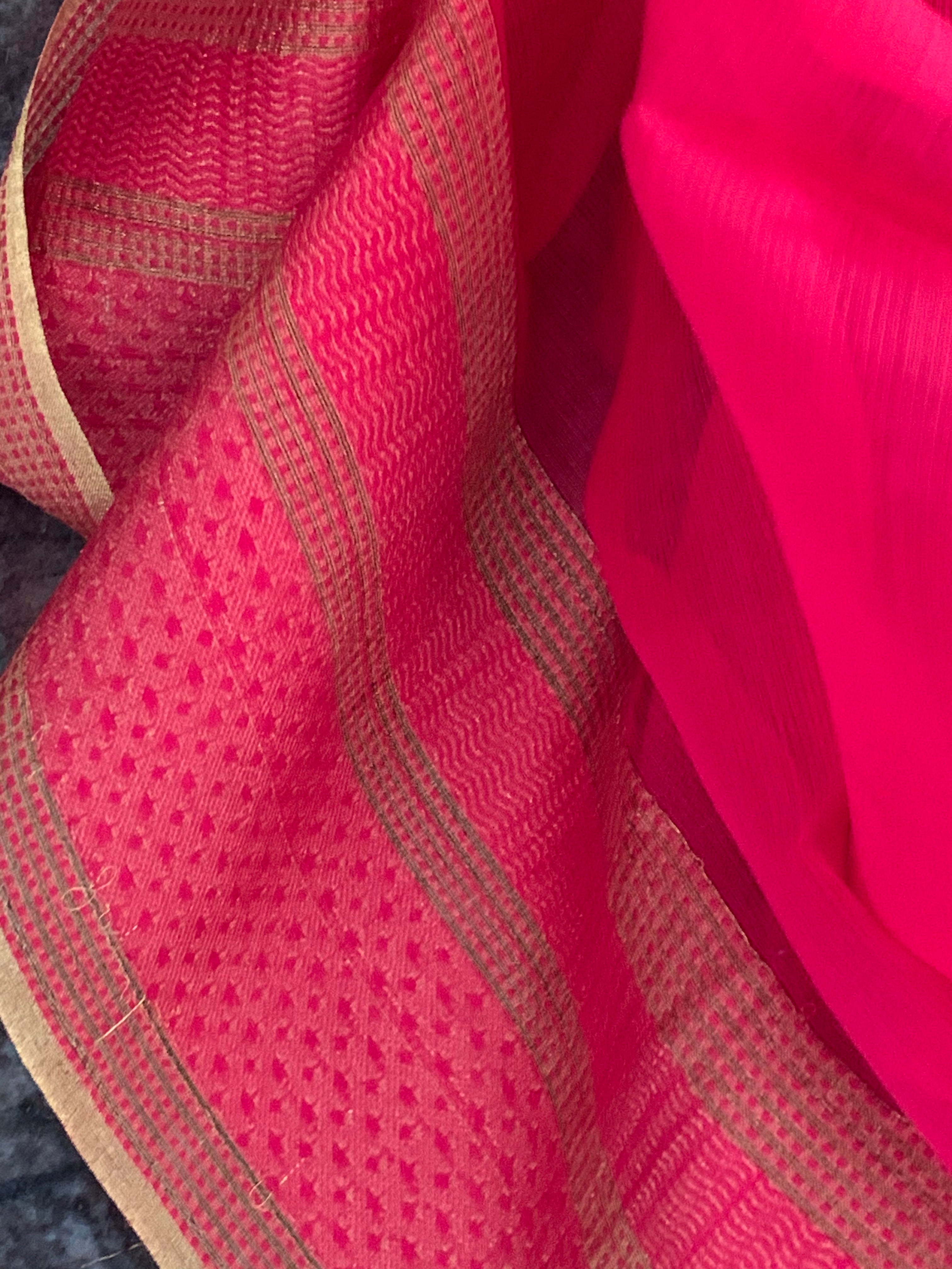 Handwoven Maheshwari Silk Cotton Dupatta