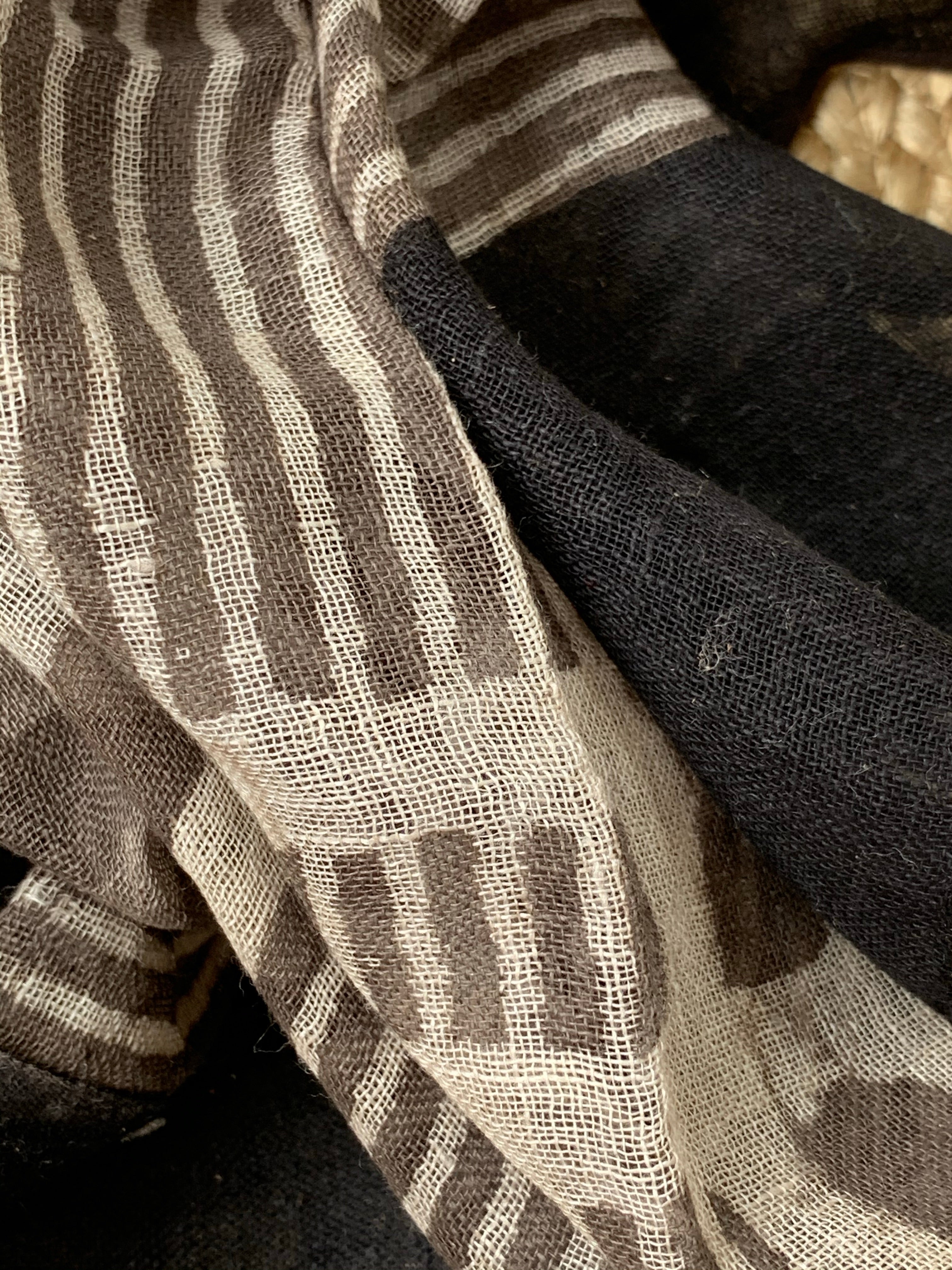 Handblock Printed Linen Dupatta