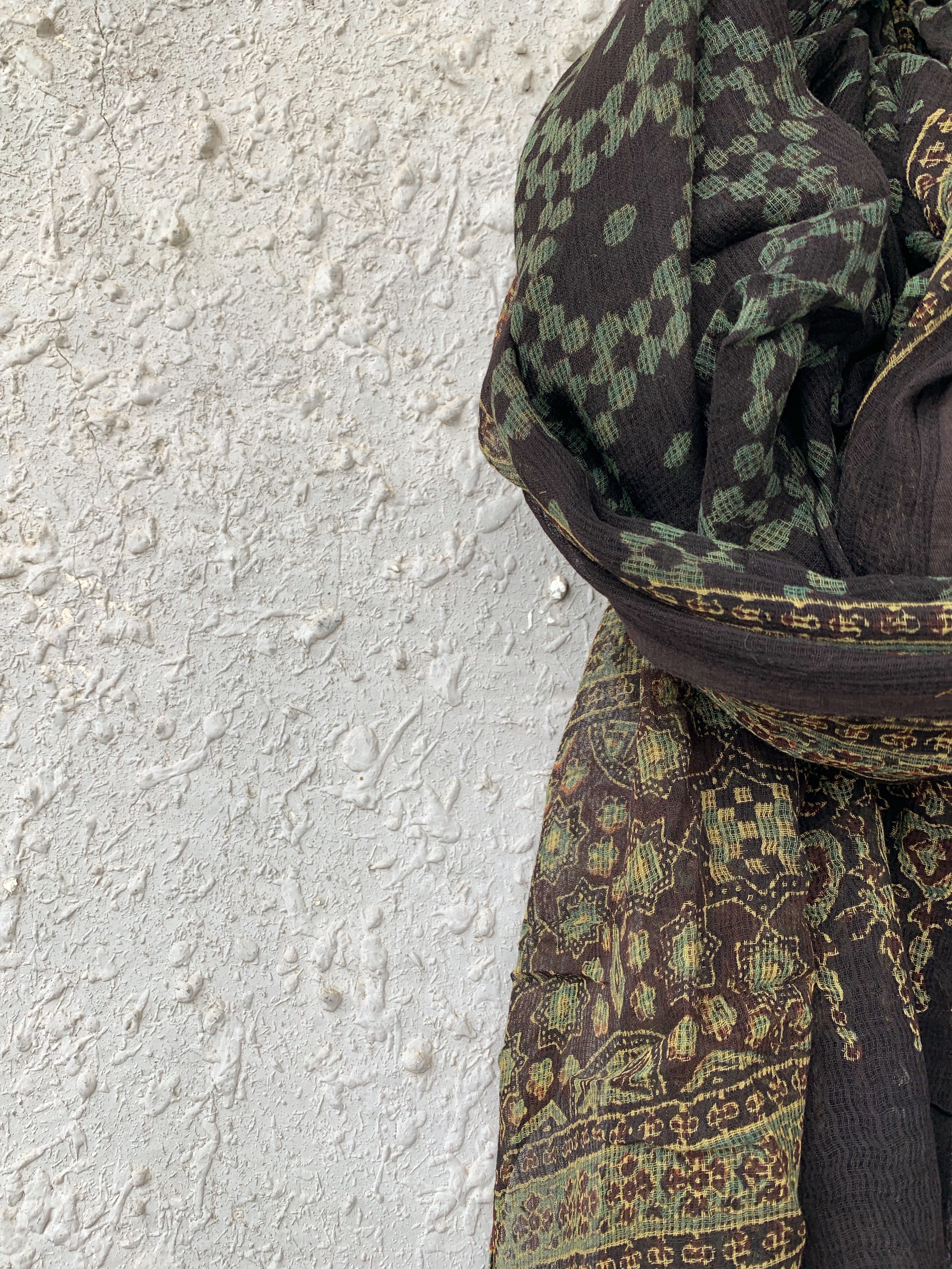 Handblock Ajrakh Kota Dupatta