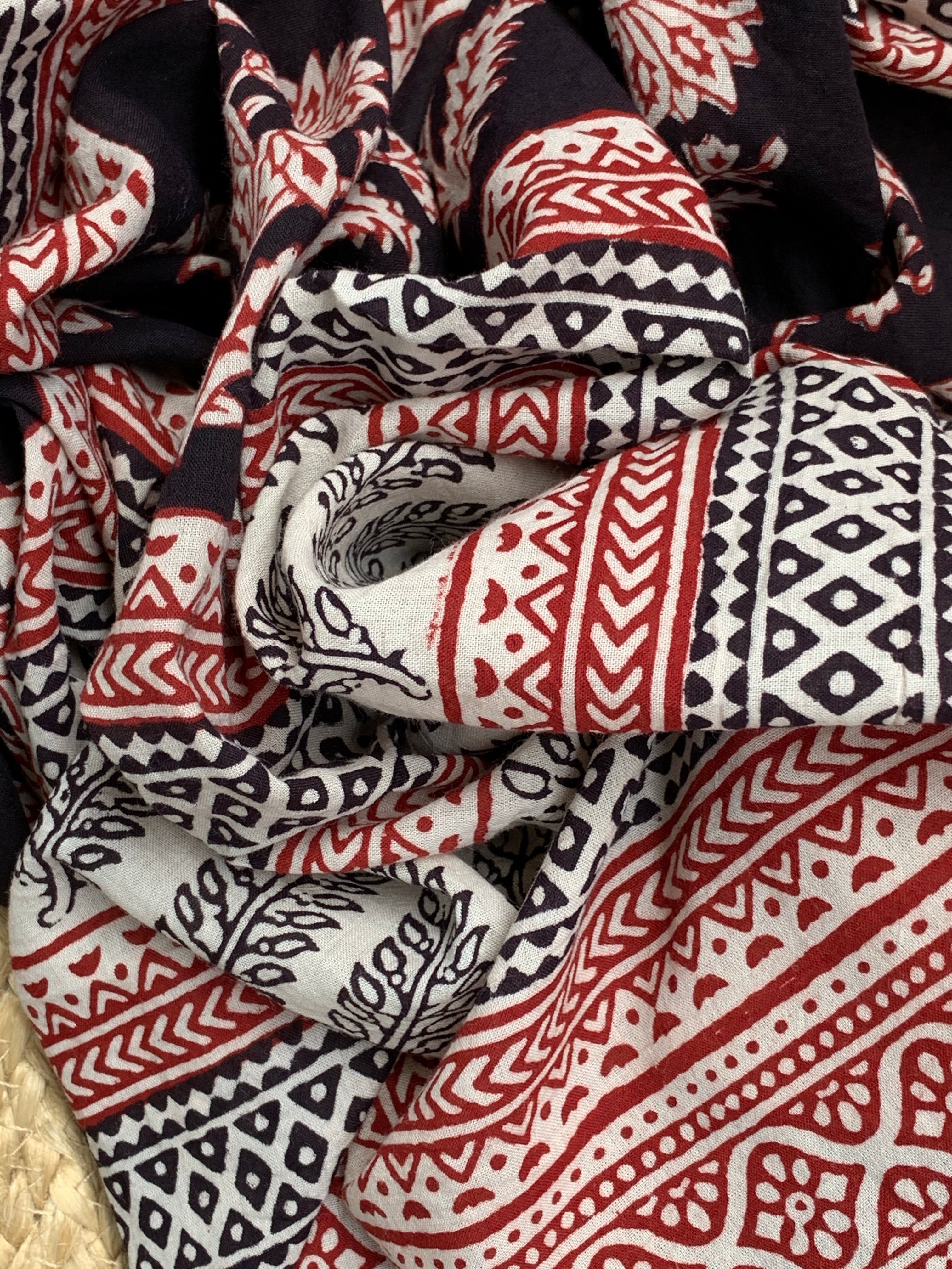 Natural Dyed Bagh Handblock Cotton Suit
