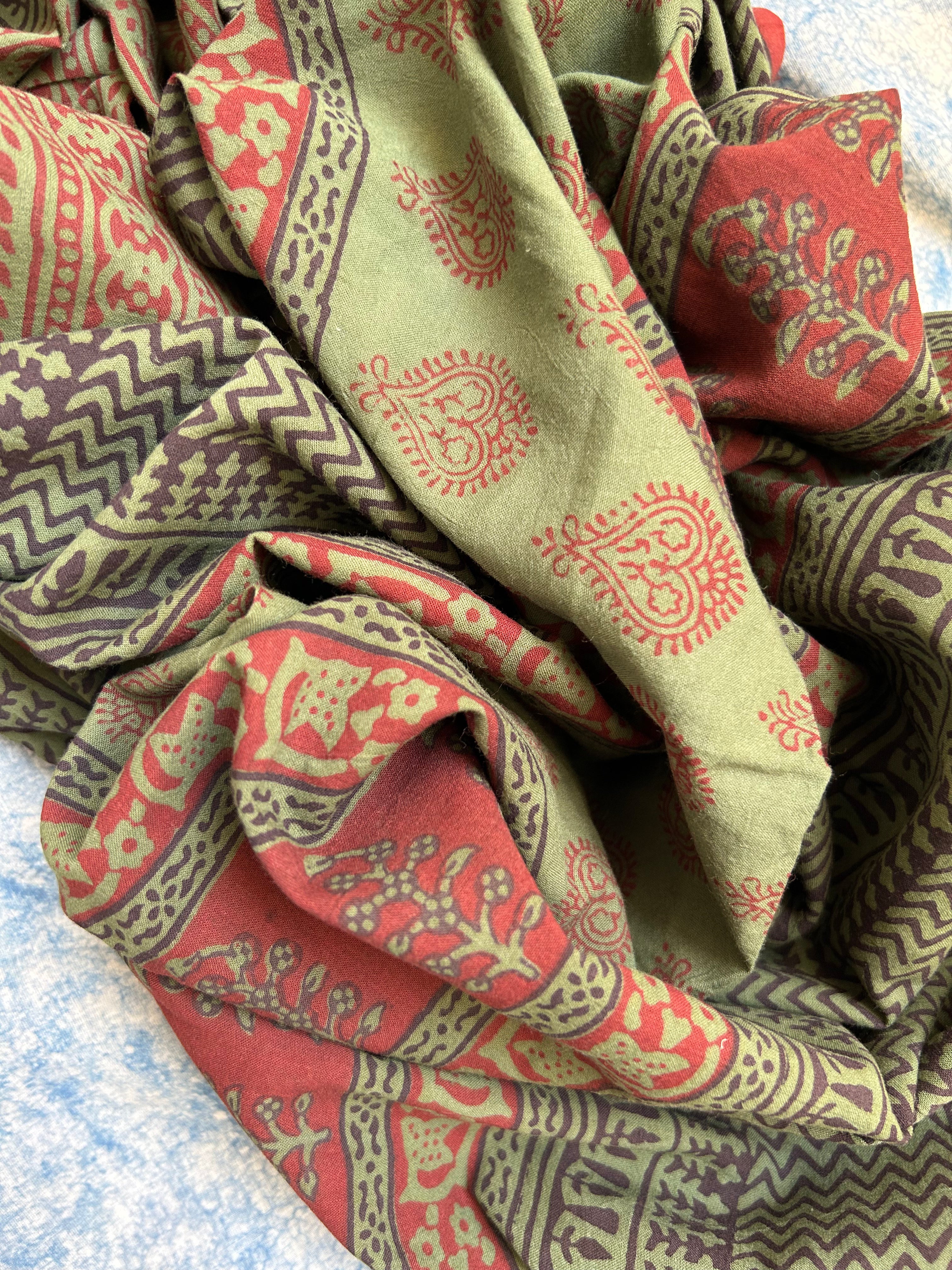 Natural Dyed Bagh Block Print Cotton Suit