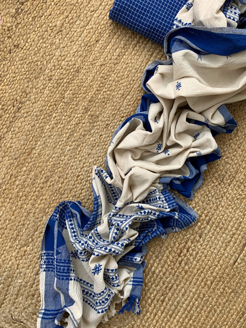 Handspun Handwoven Kotpad Kurta Dupatta Set