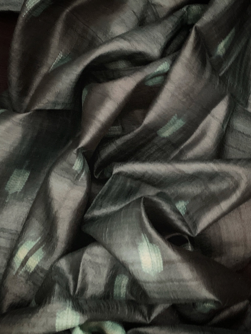 Handwoven & Handmade Tussar Shibori Kurta Dupatta Set