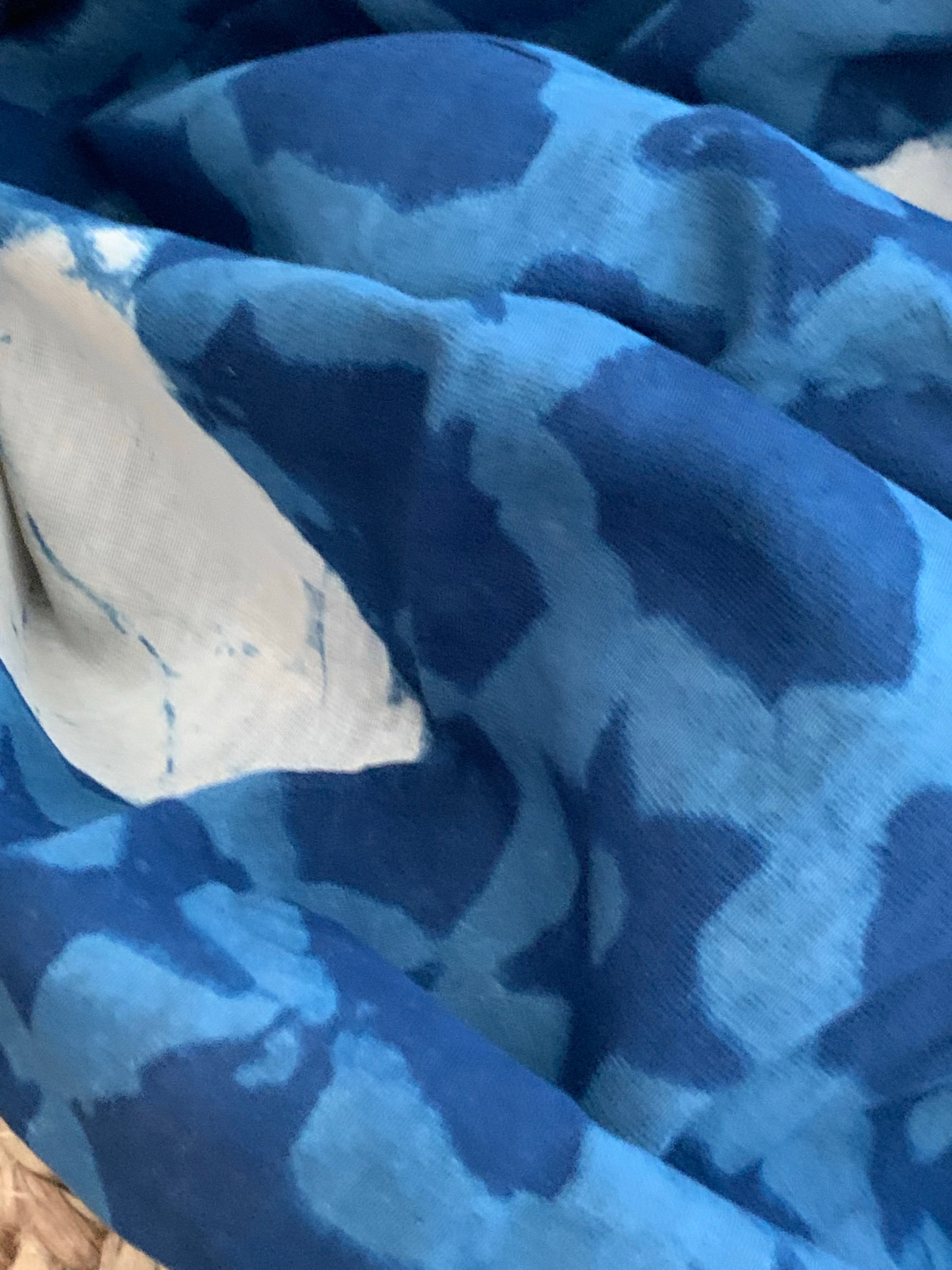 Handblock Chanderi Silk Cotton Suit