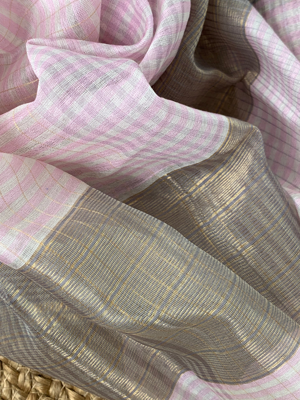 Handwoven Maheshwari Kurta dupatta set