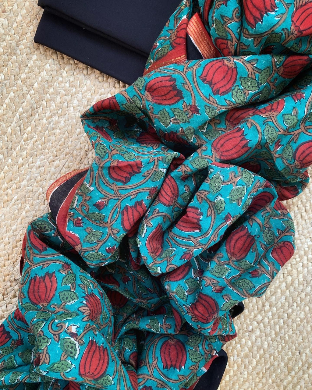 Handcrafted Cotton Chanderi Suit