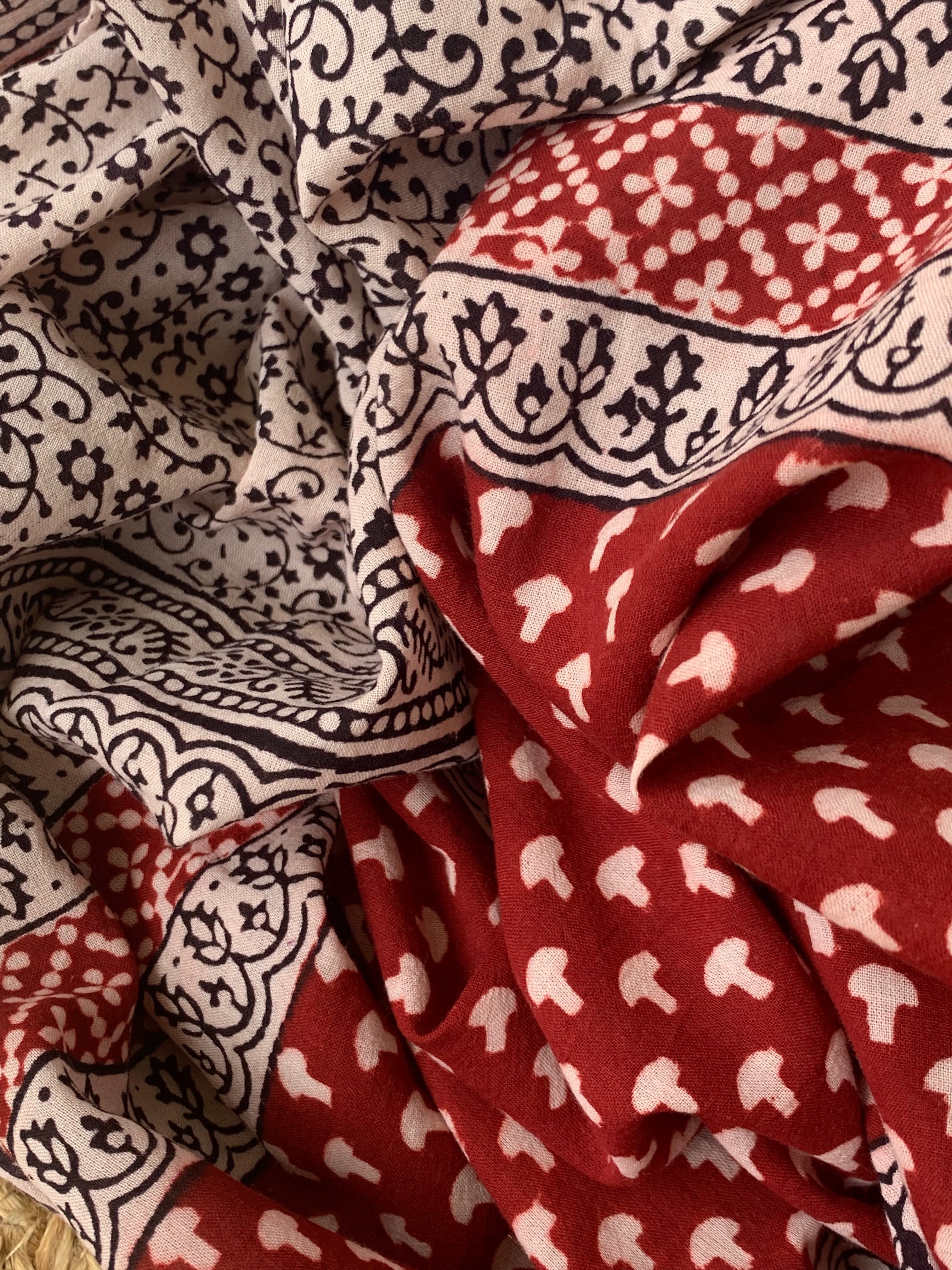 Natural Dyed Bagh Block Print Cotton Suit