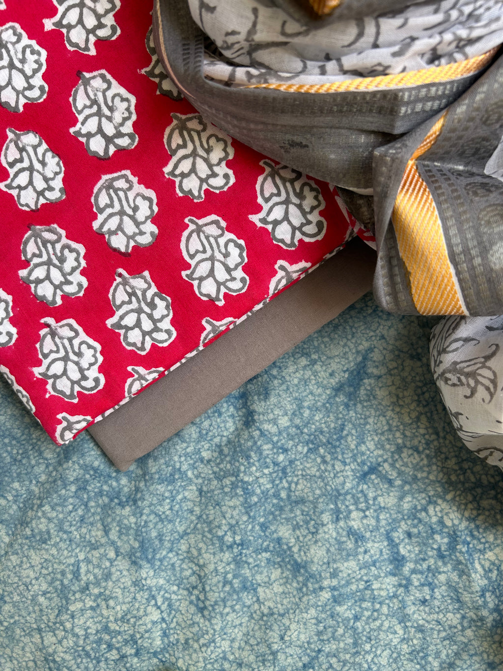 Handblock Cotton Suit