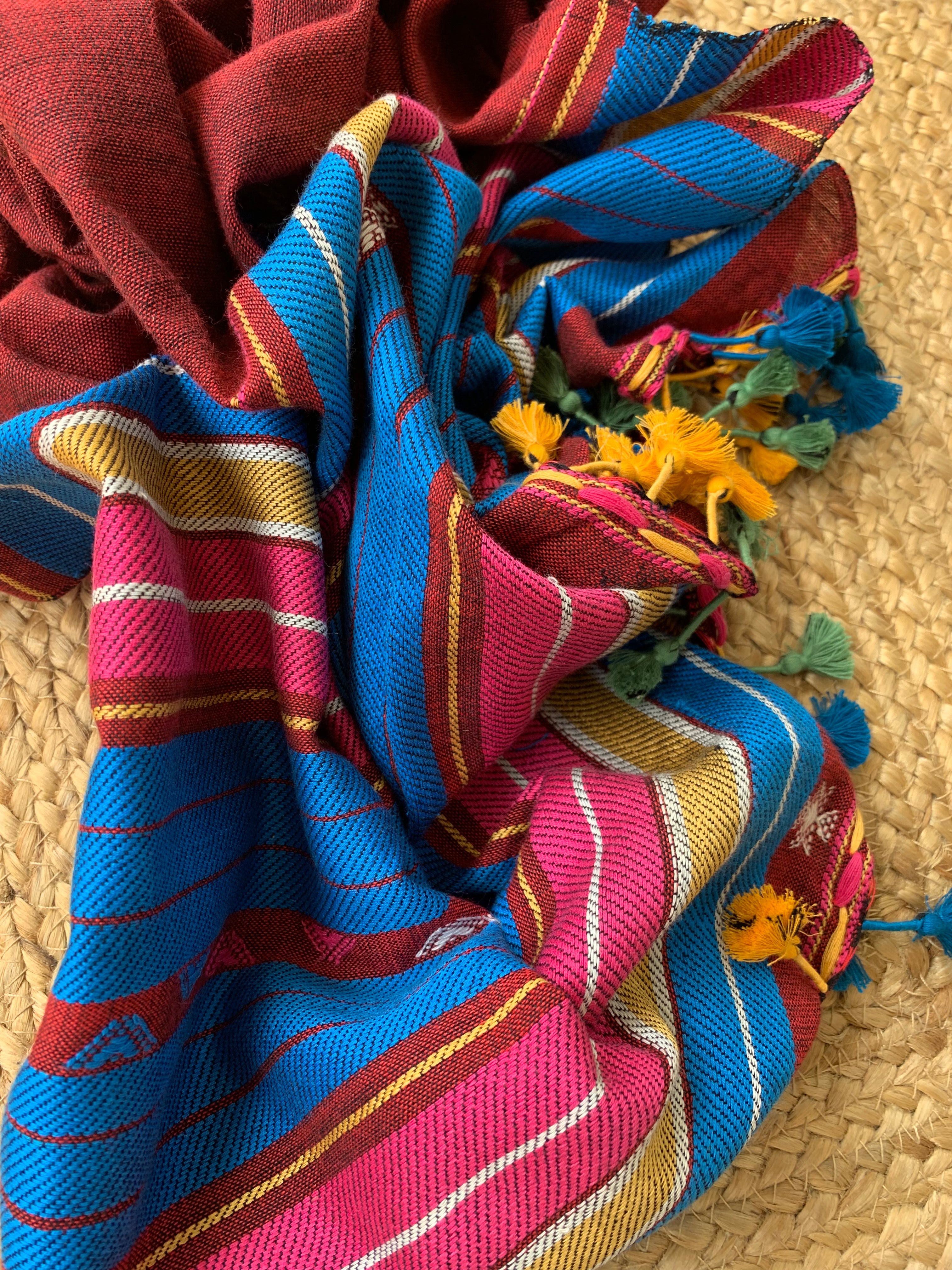 Handwoven Bhujodi Kurta Dupatta Set