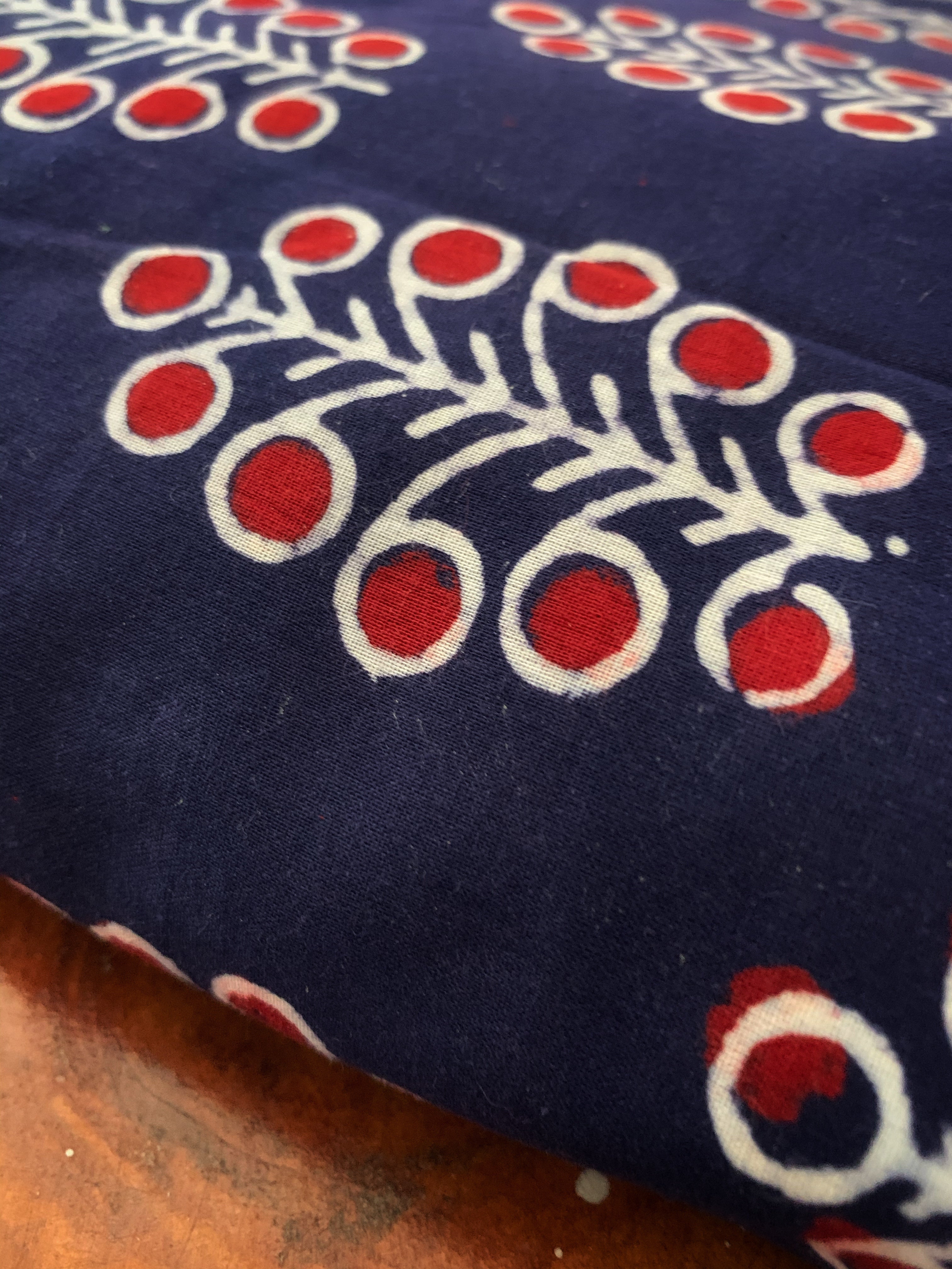 Hand Block Printed Cotton Kurta Bottom Set