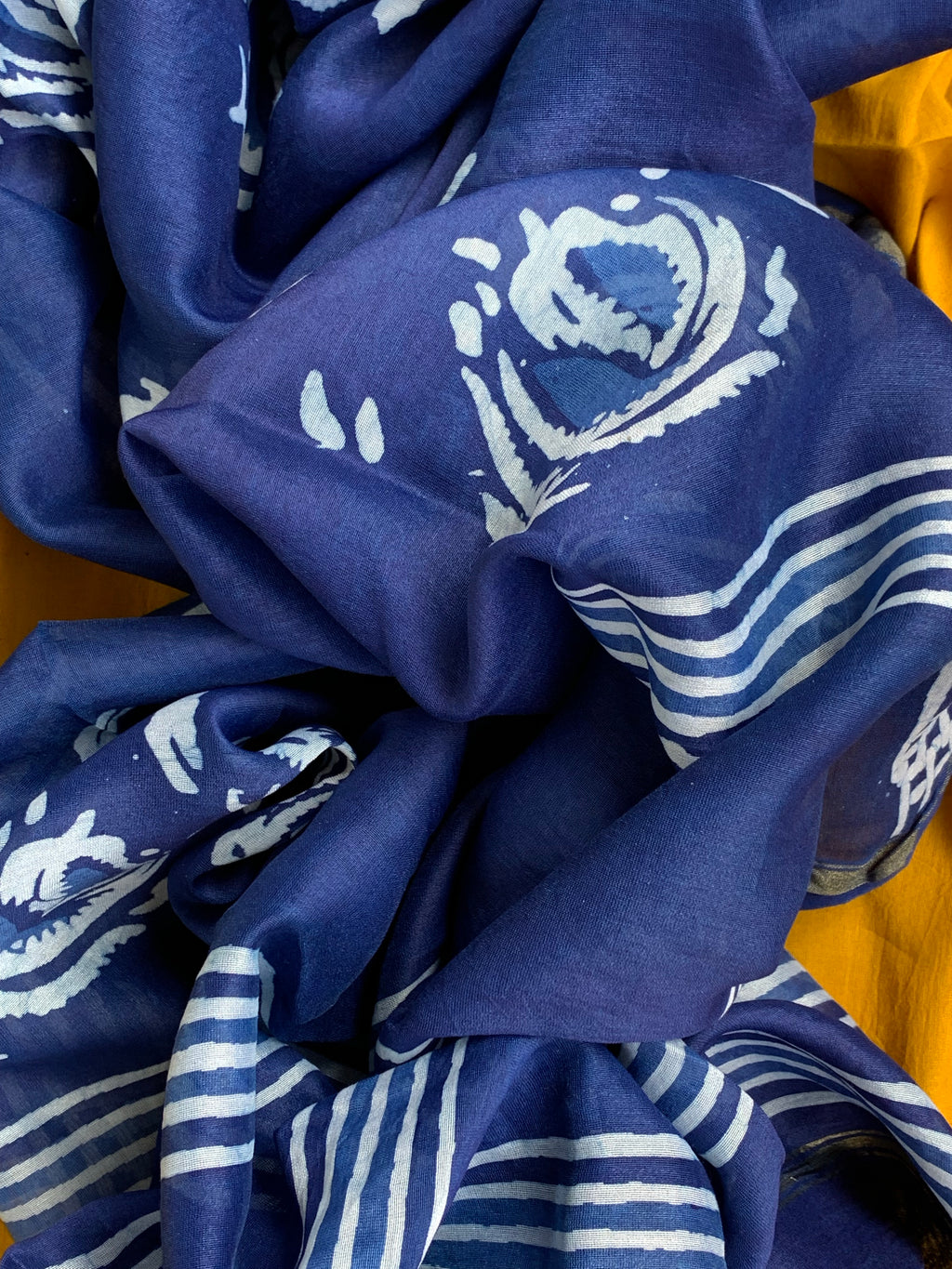 Handblock Batik Cotton Chanderi Suit