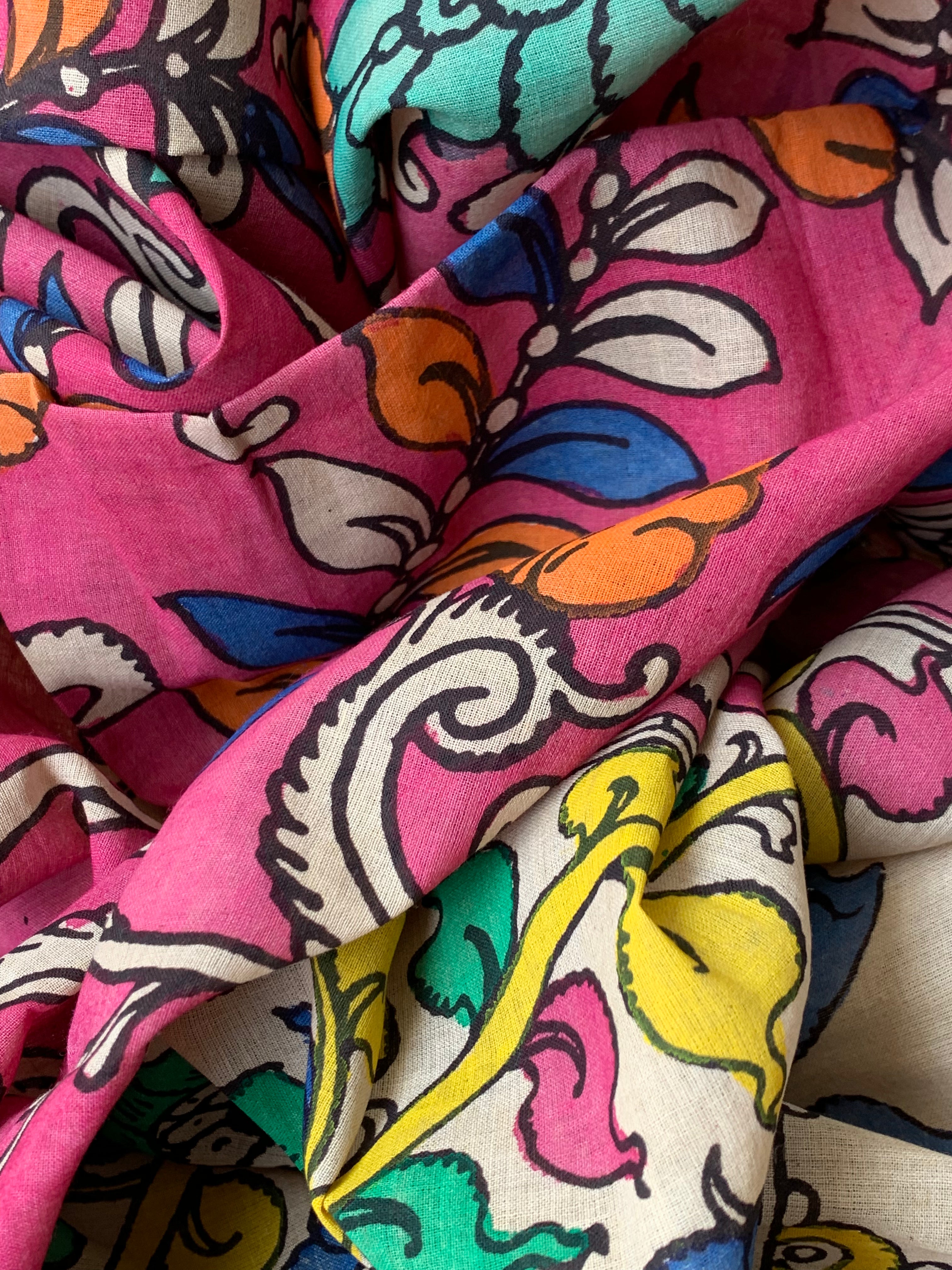 Handwoven Handcrafted Kalamkari Kurta Dupatta Set