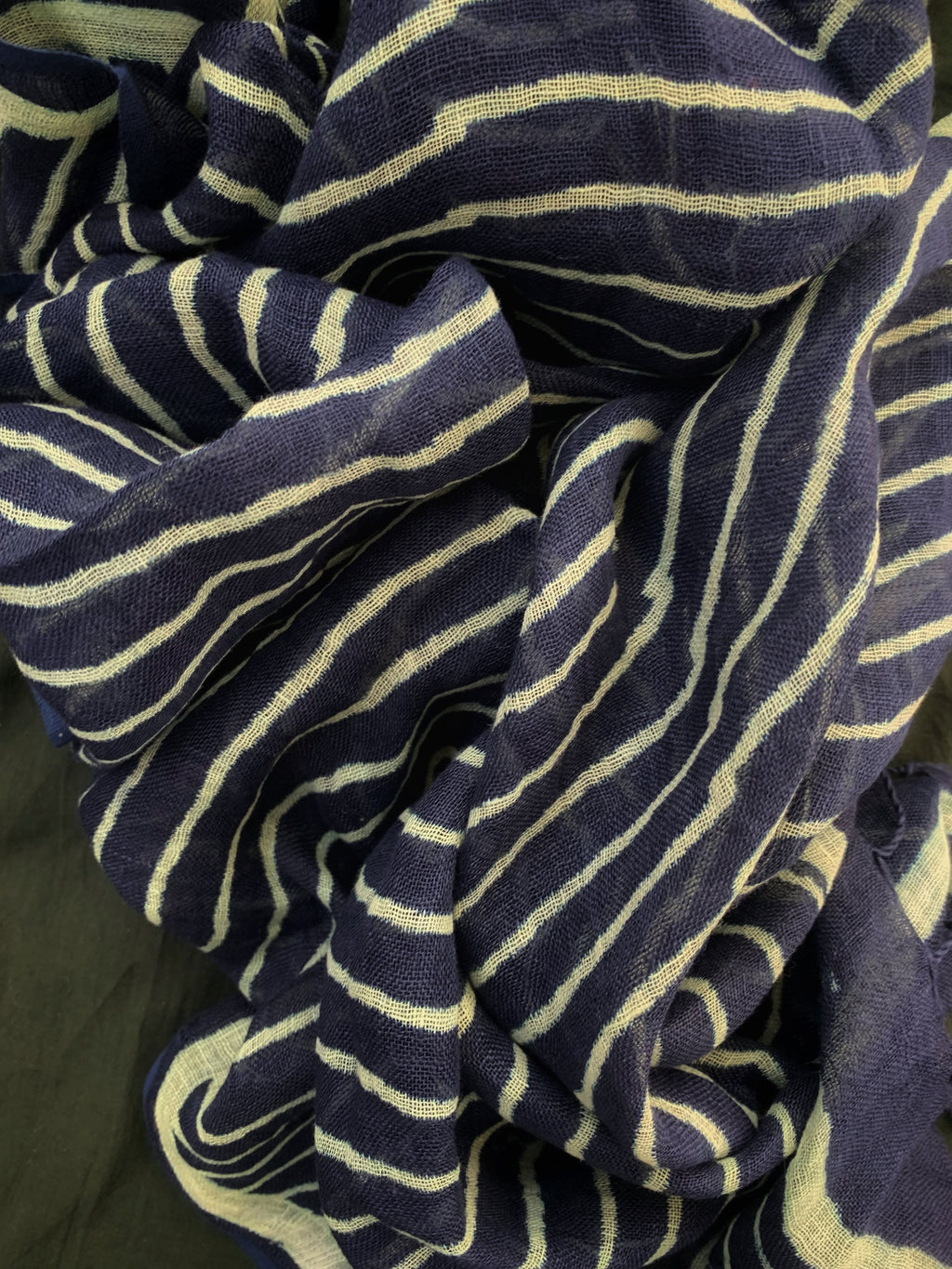 Handblock Printed Linen Dupatta