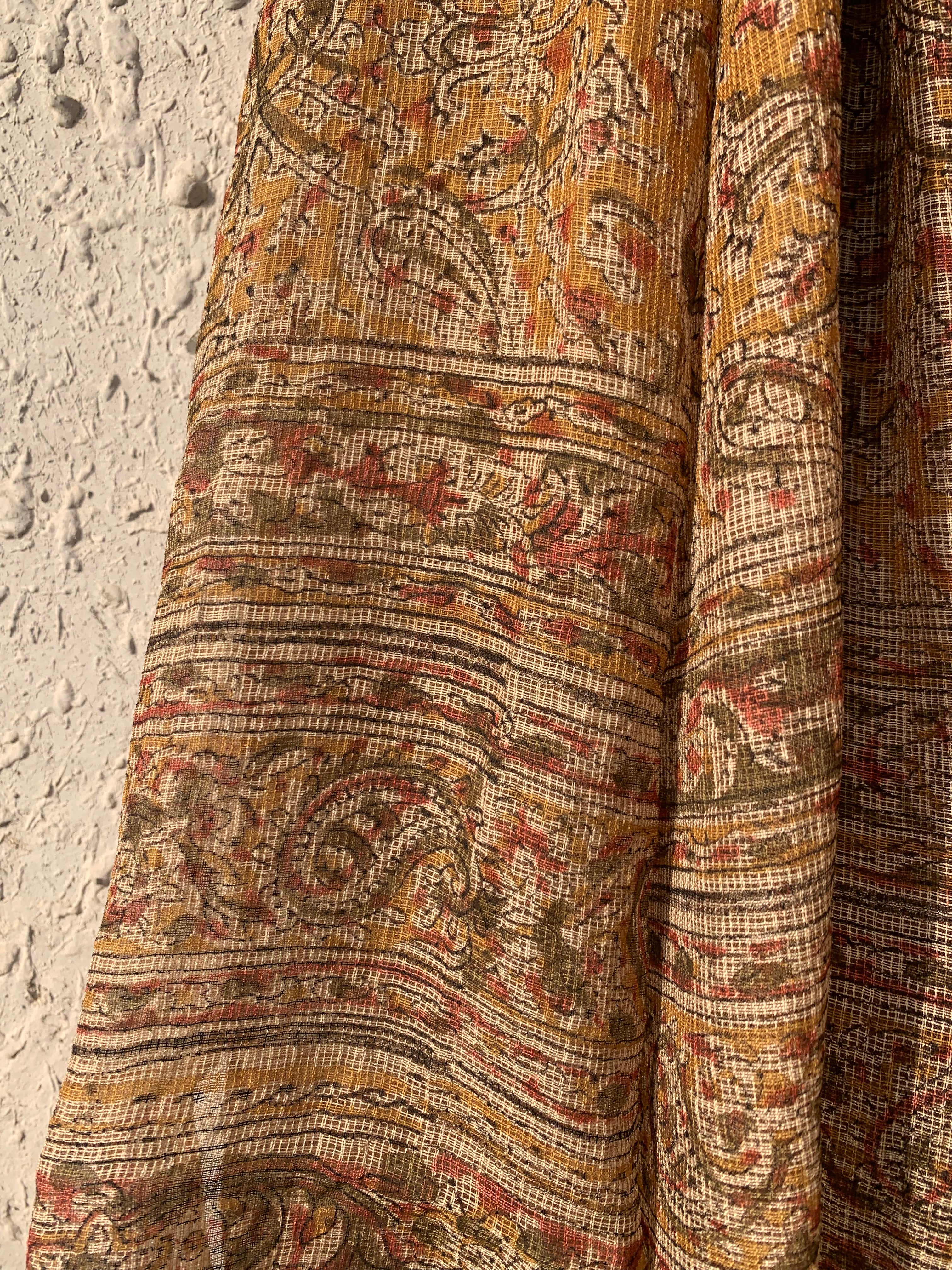 Handwoven and Handblock Natural Dye Kalamkari Kota Dupatta