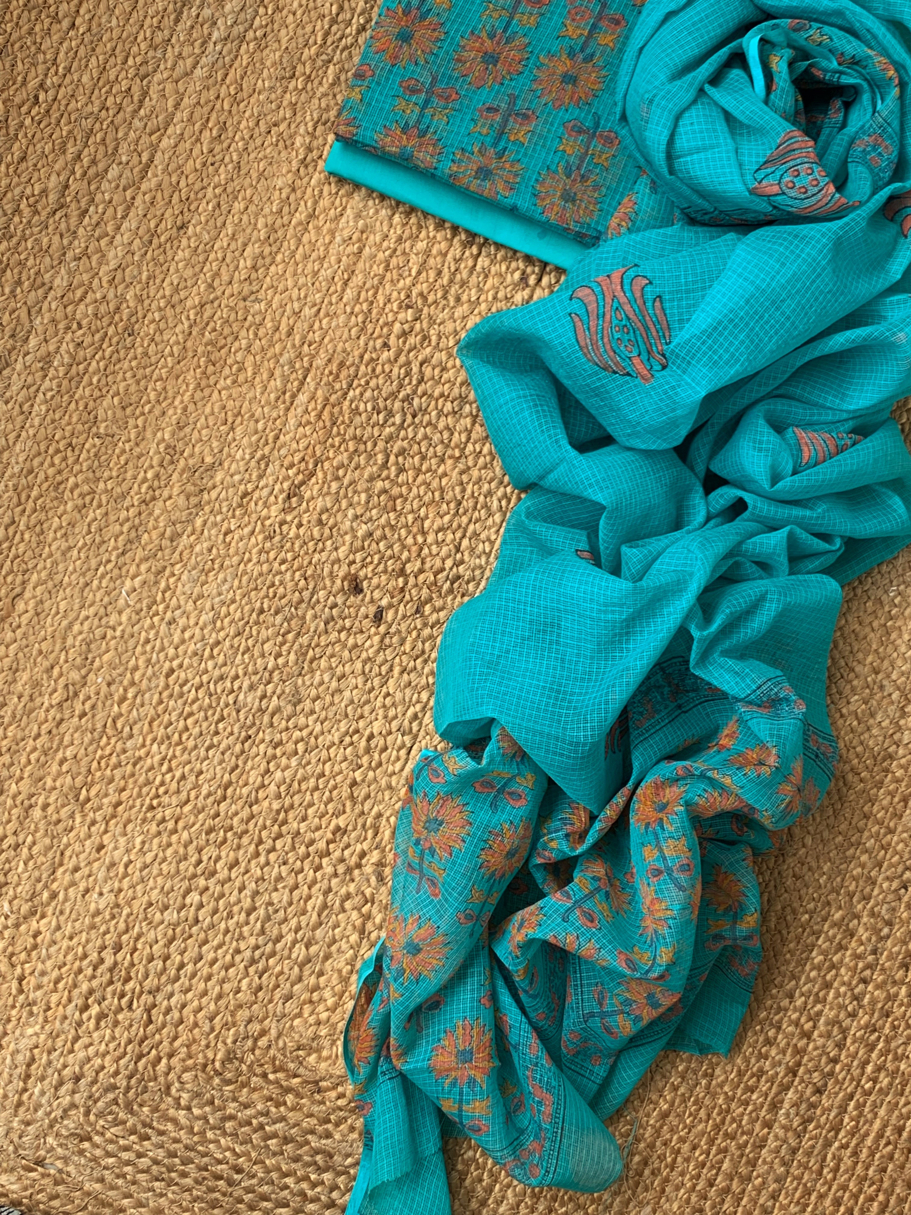 Handblock Kota Cotton Suit