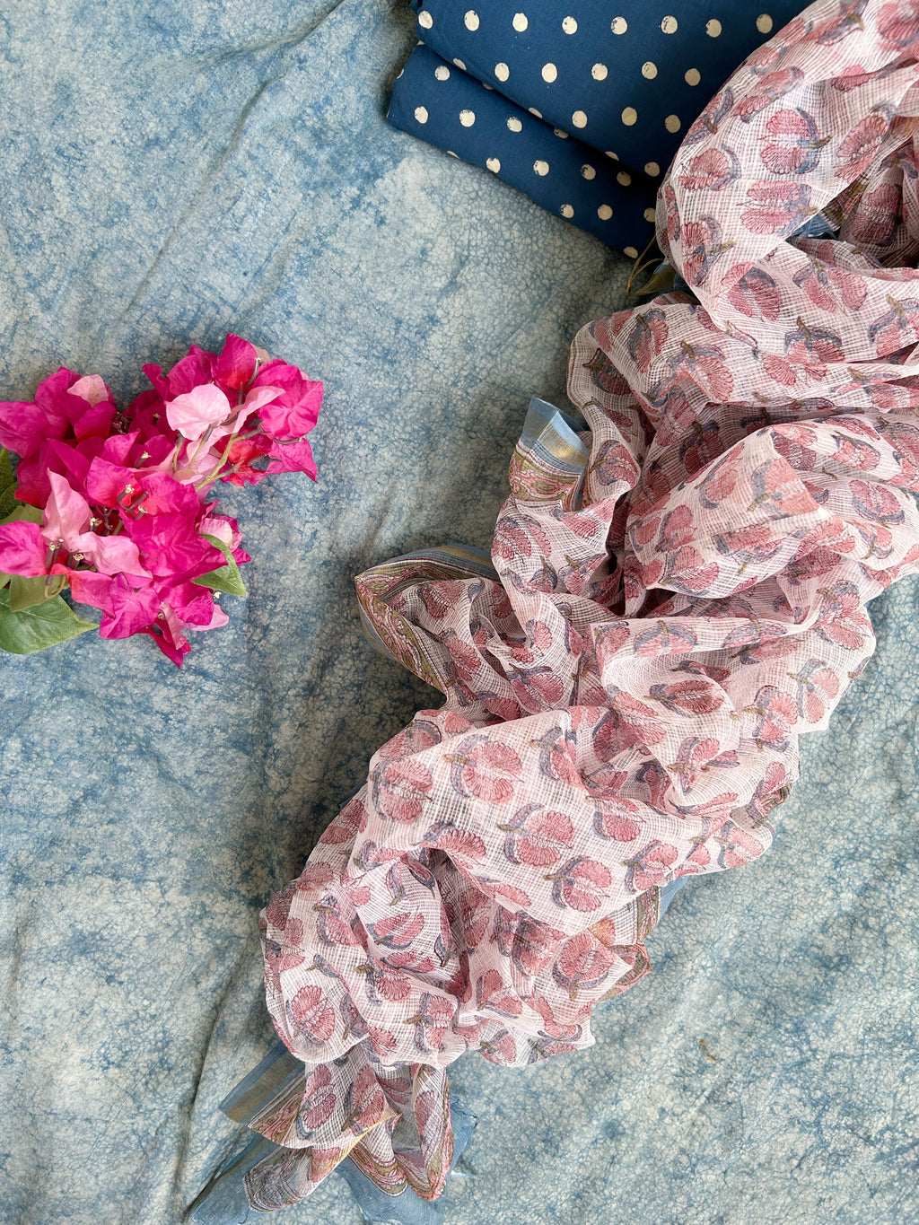 Handcrafted Cotton Kota Dupatta Suit