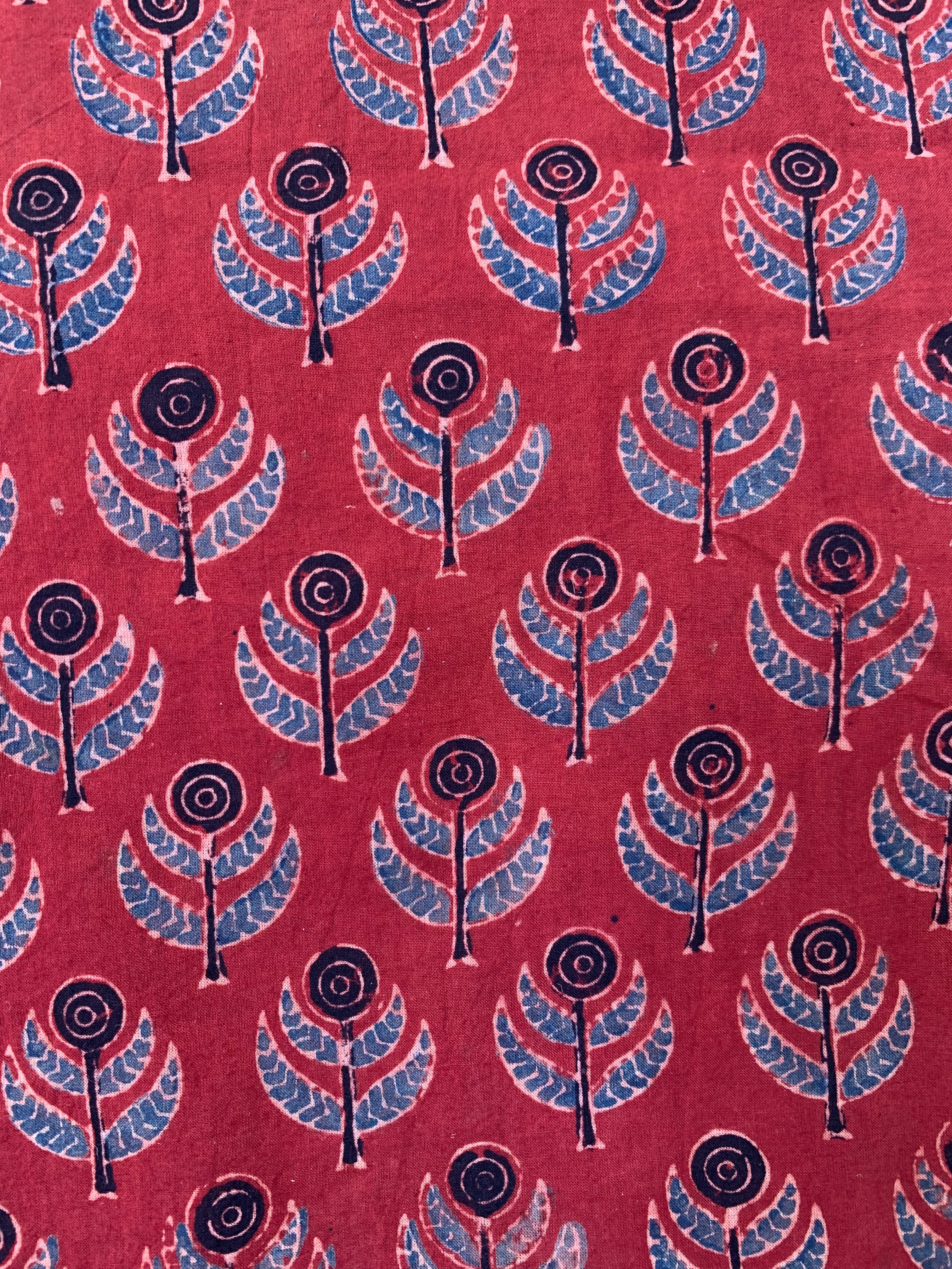 Natural Dyes Handcrafted Ajrakh Kota Suit