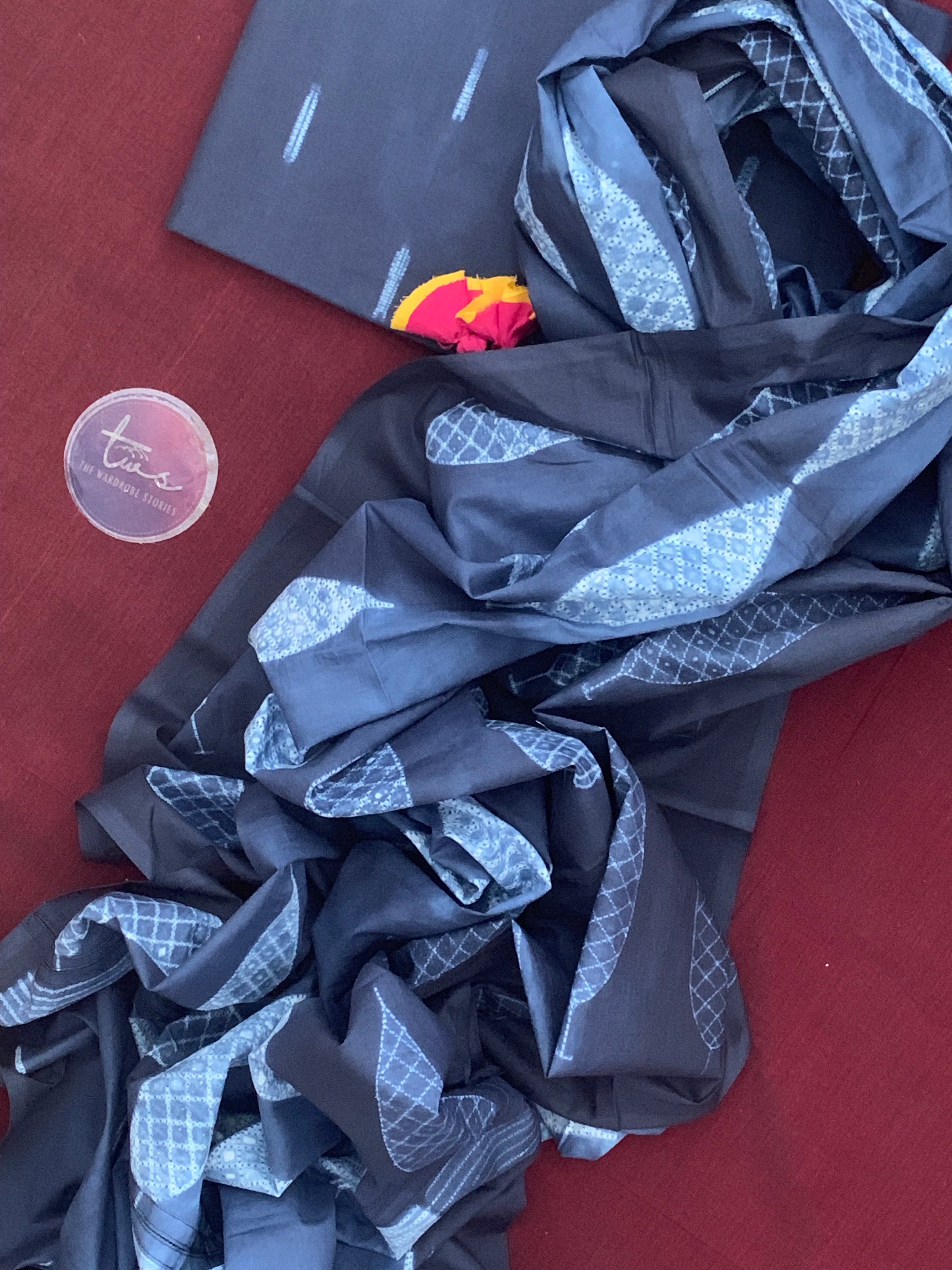 Handcrafted Shibori Kurta Dupatta Set