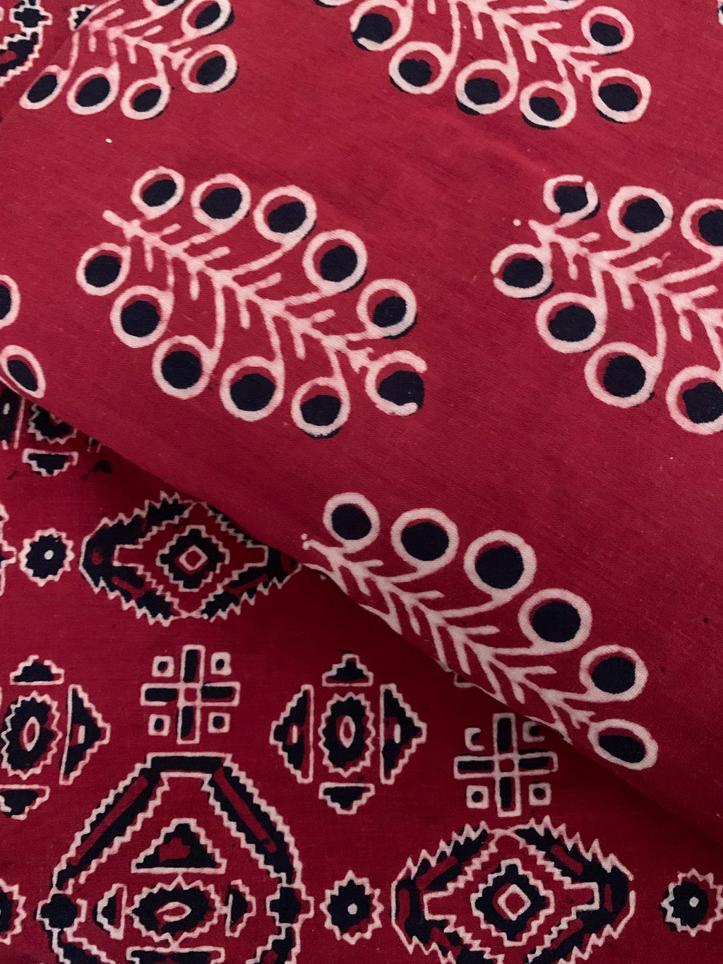 Hand Block Printed Cotton Kurta Bottom Set