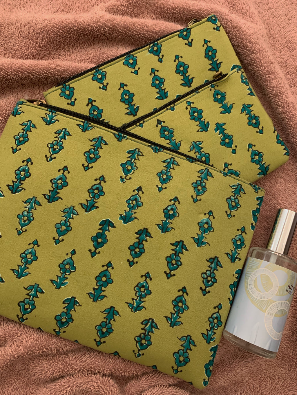 Handcrafted Cotton Pouch - Set of 3