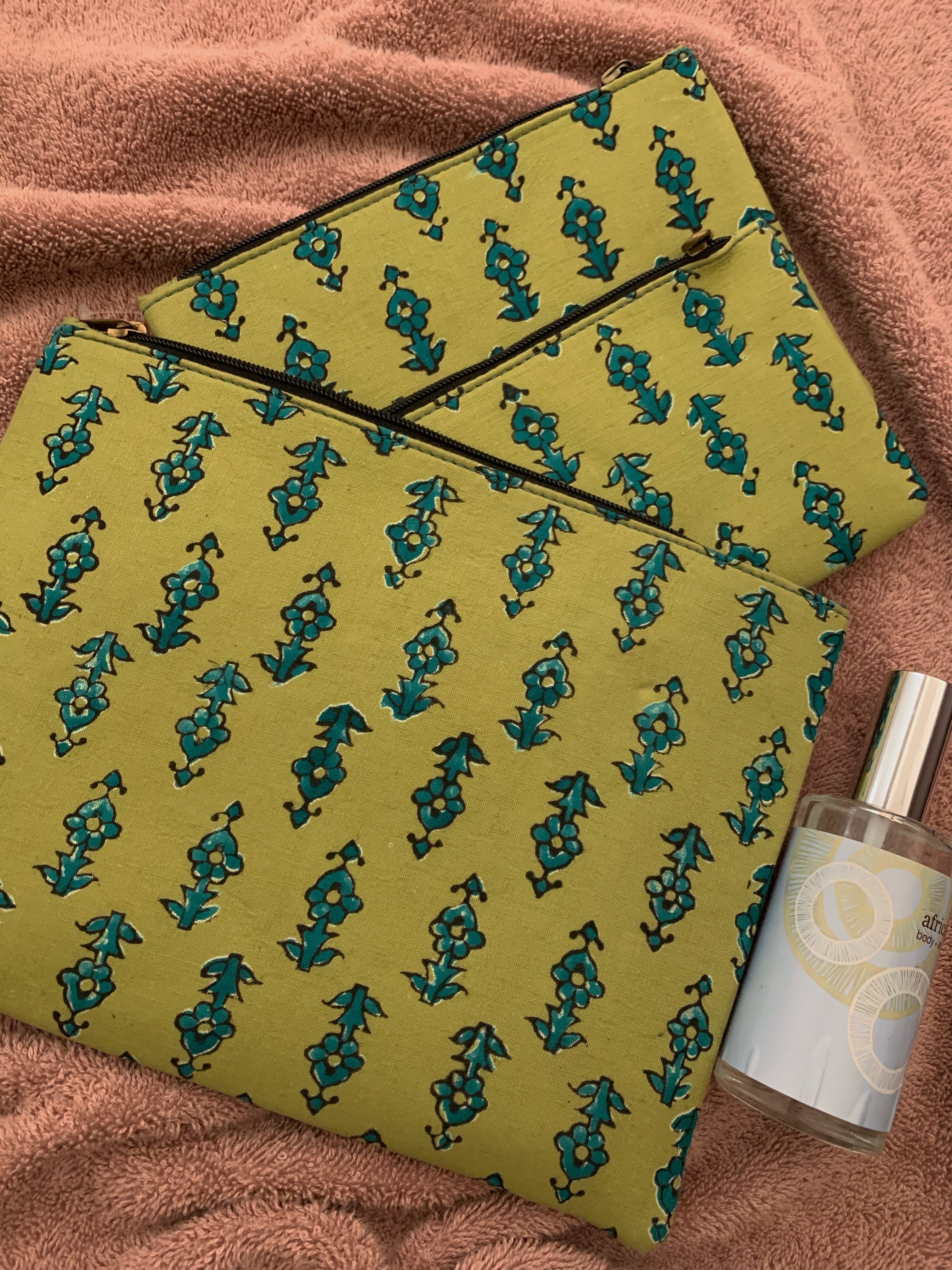 Handcrafted Cotton Pouch - Set of 3