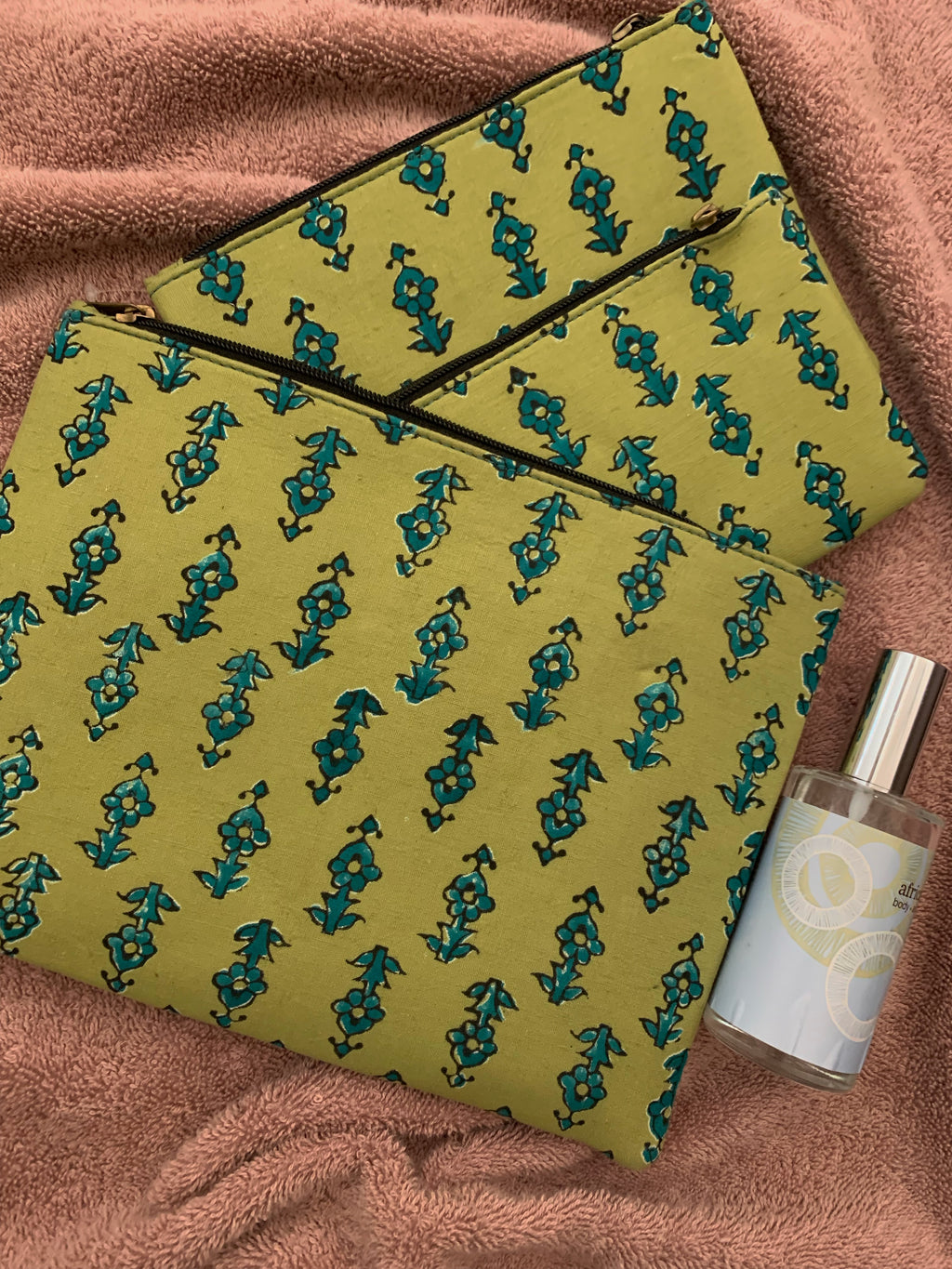 Handcrafted Cotton Pouch - Set of 3