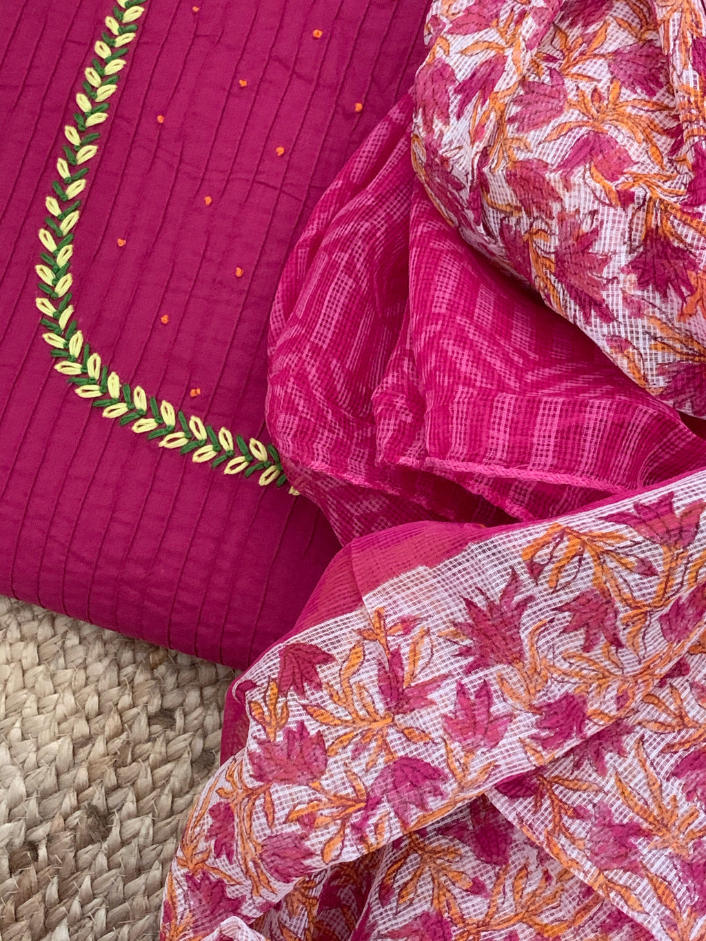Handcrafted Kurta Dupatta set