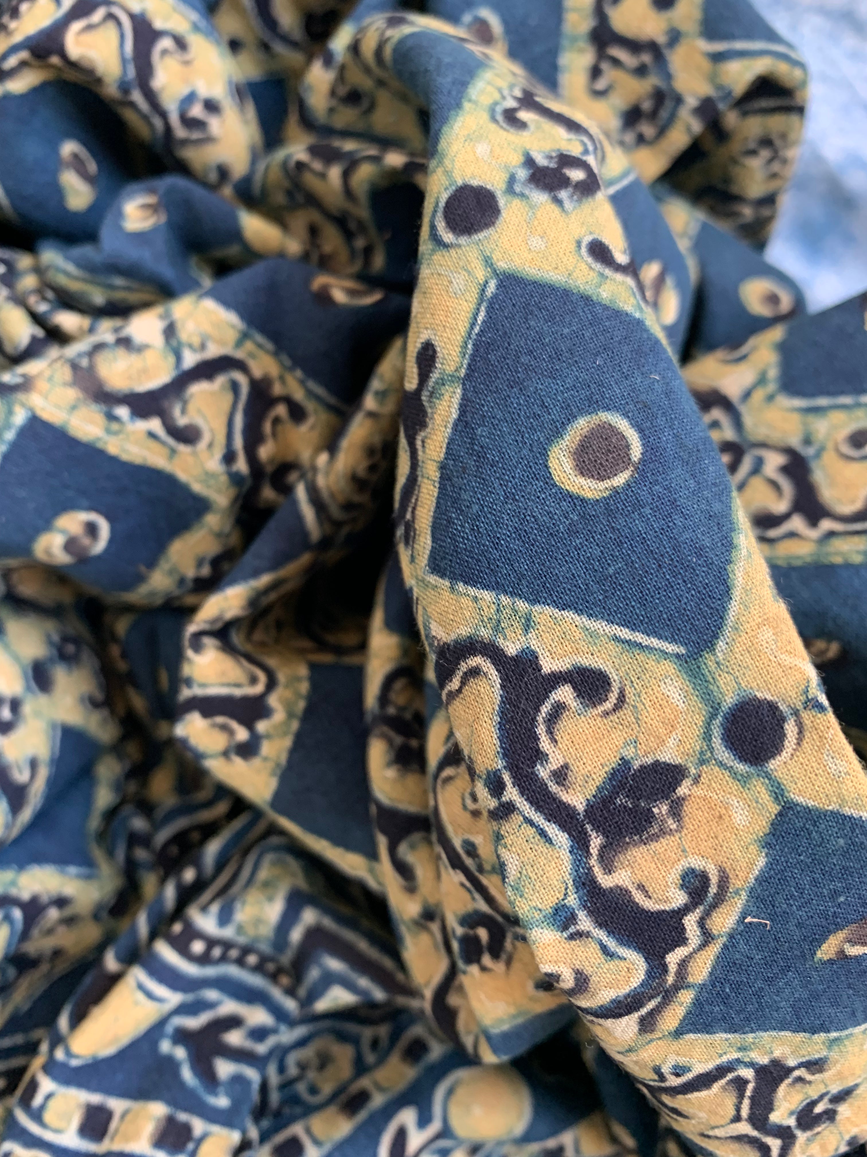 Natural Dyes Handblock Ajrakh Cotton Suit