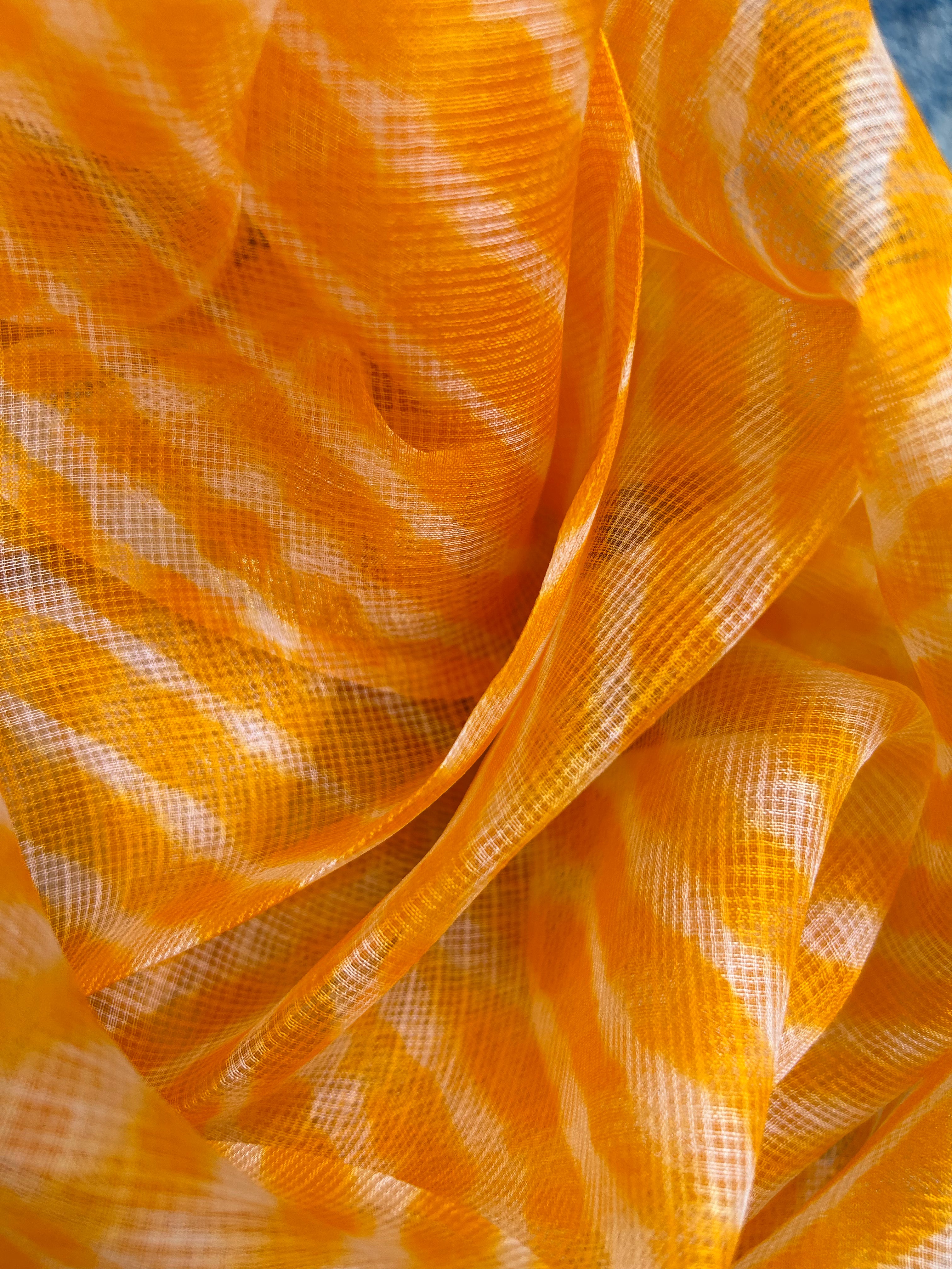 Handcrafted Tie-Dye Silk Kota Doria Dupatta