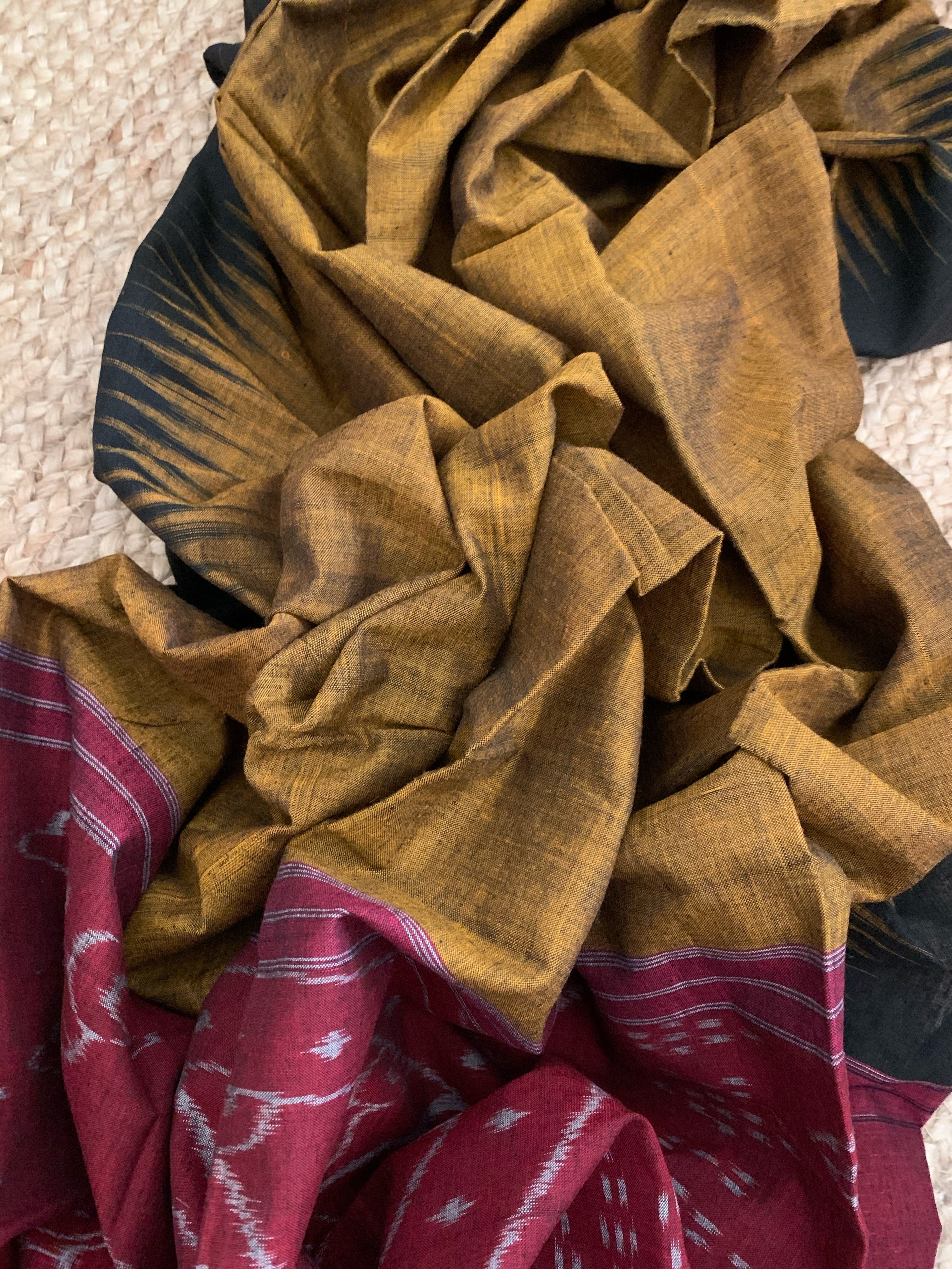 Handwoven Nuapatna Kurta Dupatta Set