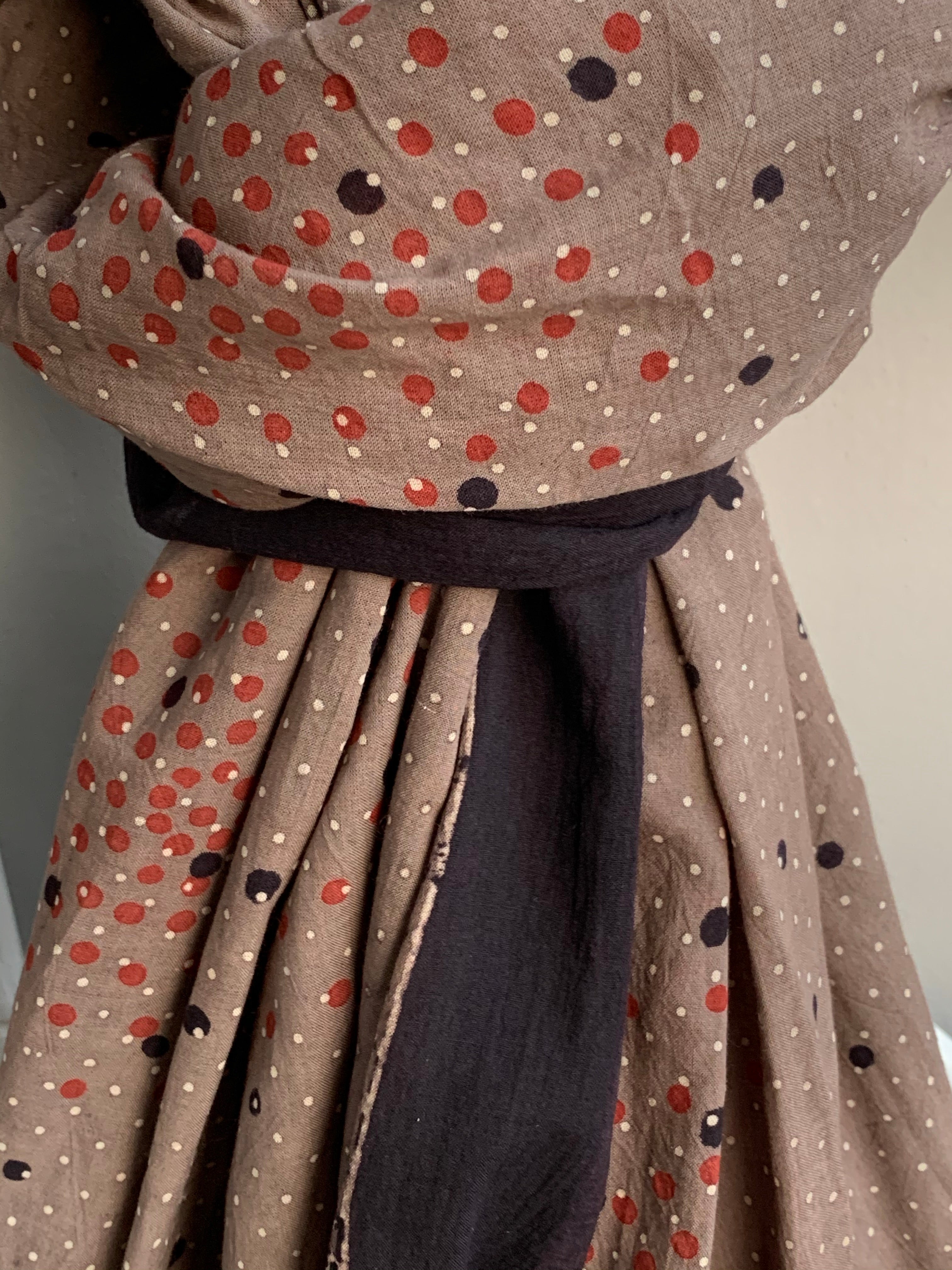 Handblock Ajrakh Dupatta